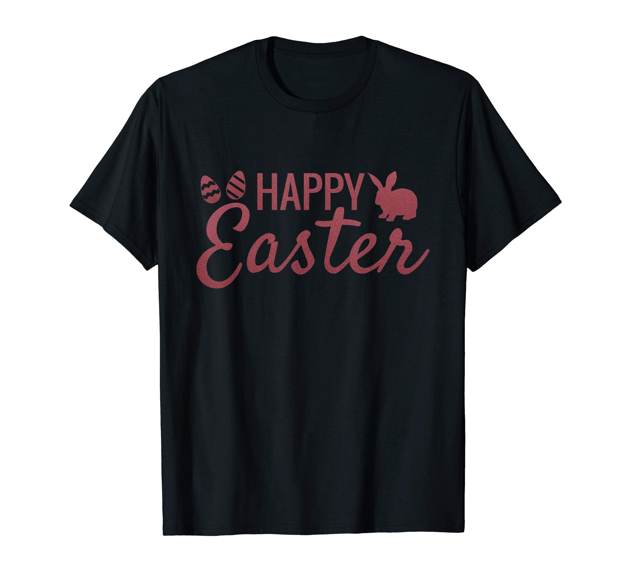 Happy Easter Shirt Cute Bunny Eggs Tee Girls Boys Women Men