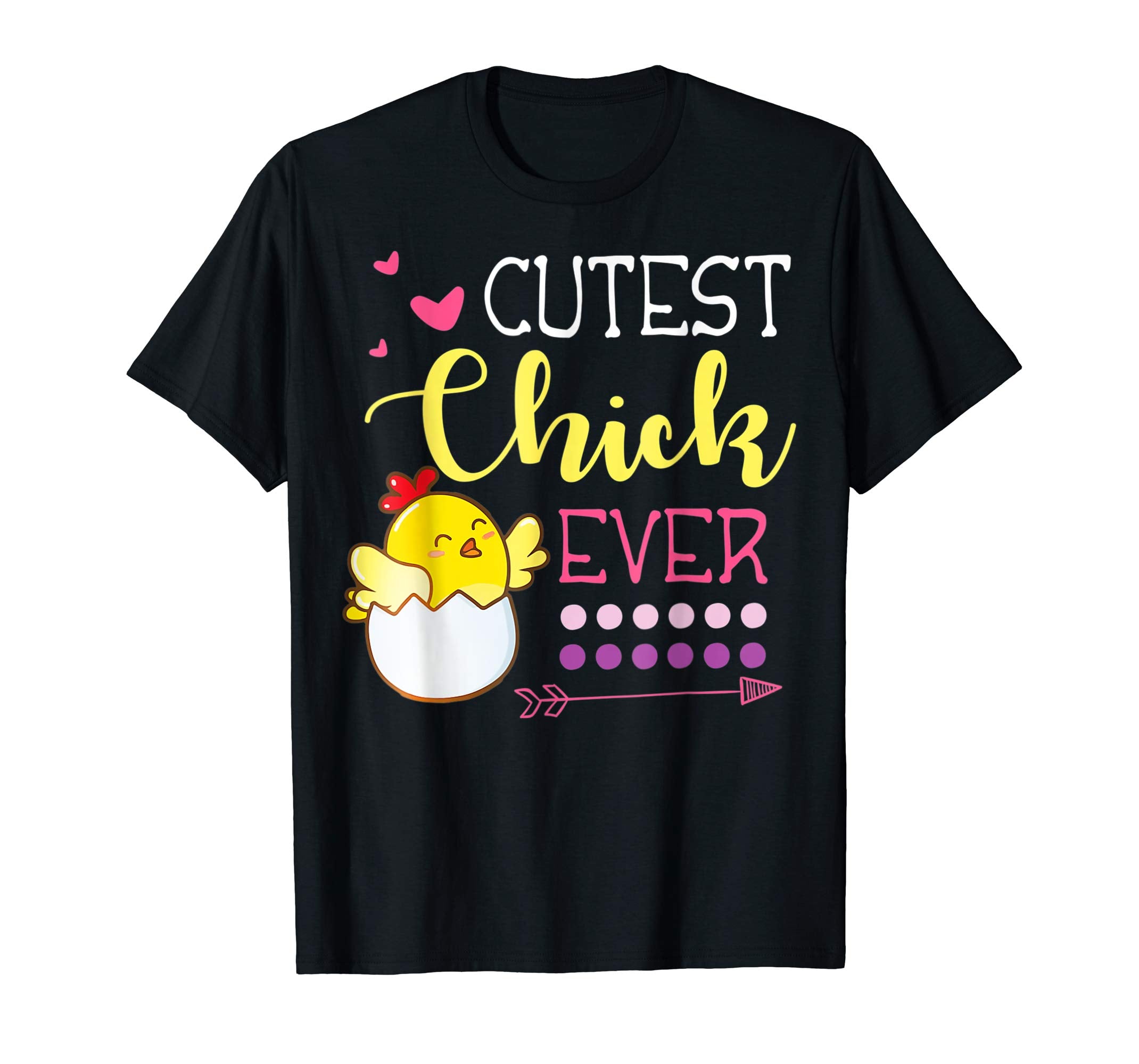 Hearts Arrow Cutest Chick Ever Happy Easter Day Lover Shirt