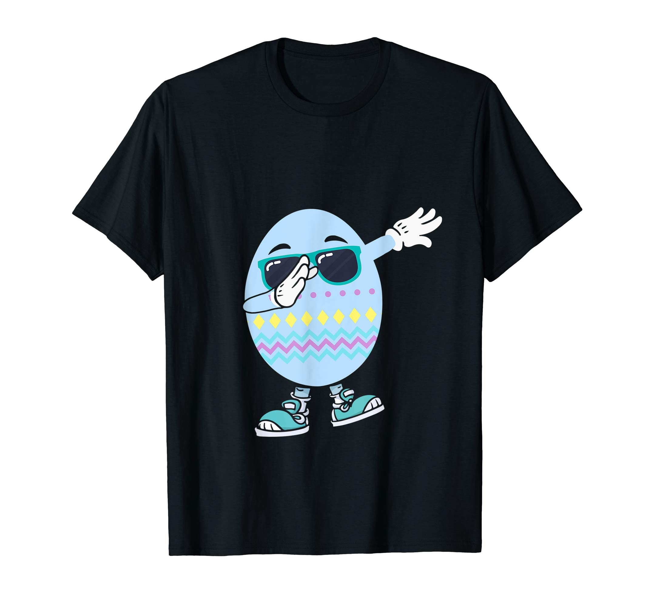Dabbing Egg Easter Bunny Rabbit T-Shirt Kids Boys Girls