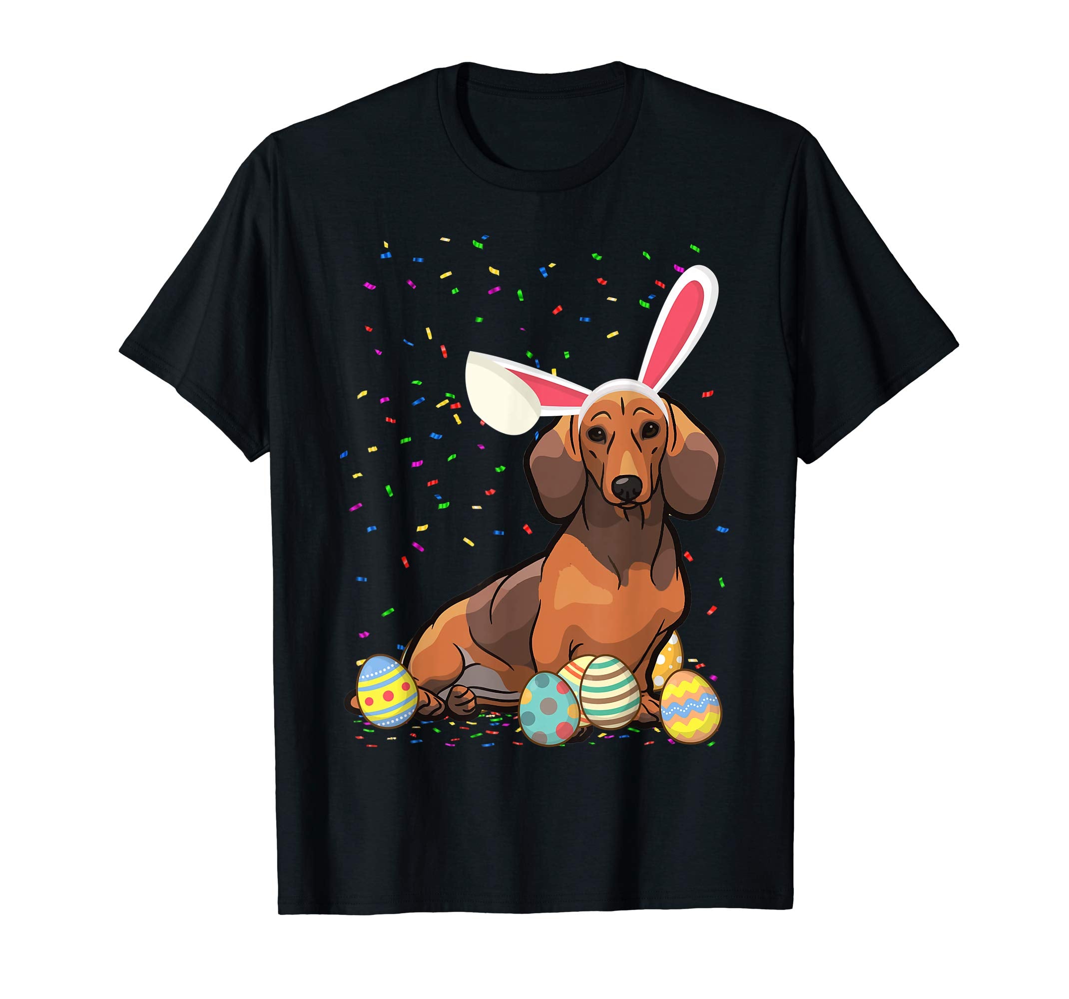 Dach Shund Dog Ear Easter Eggs Shirt Happy Easter Day Gift