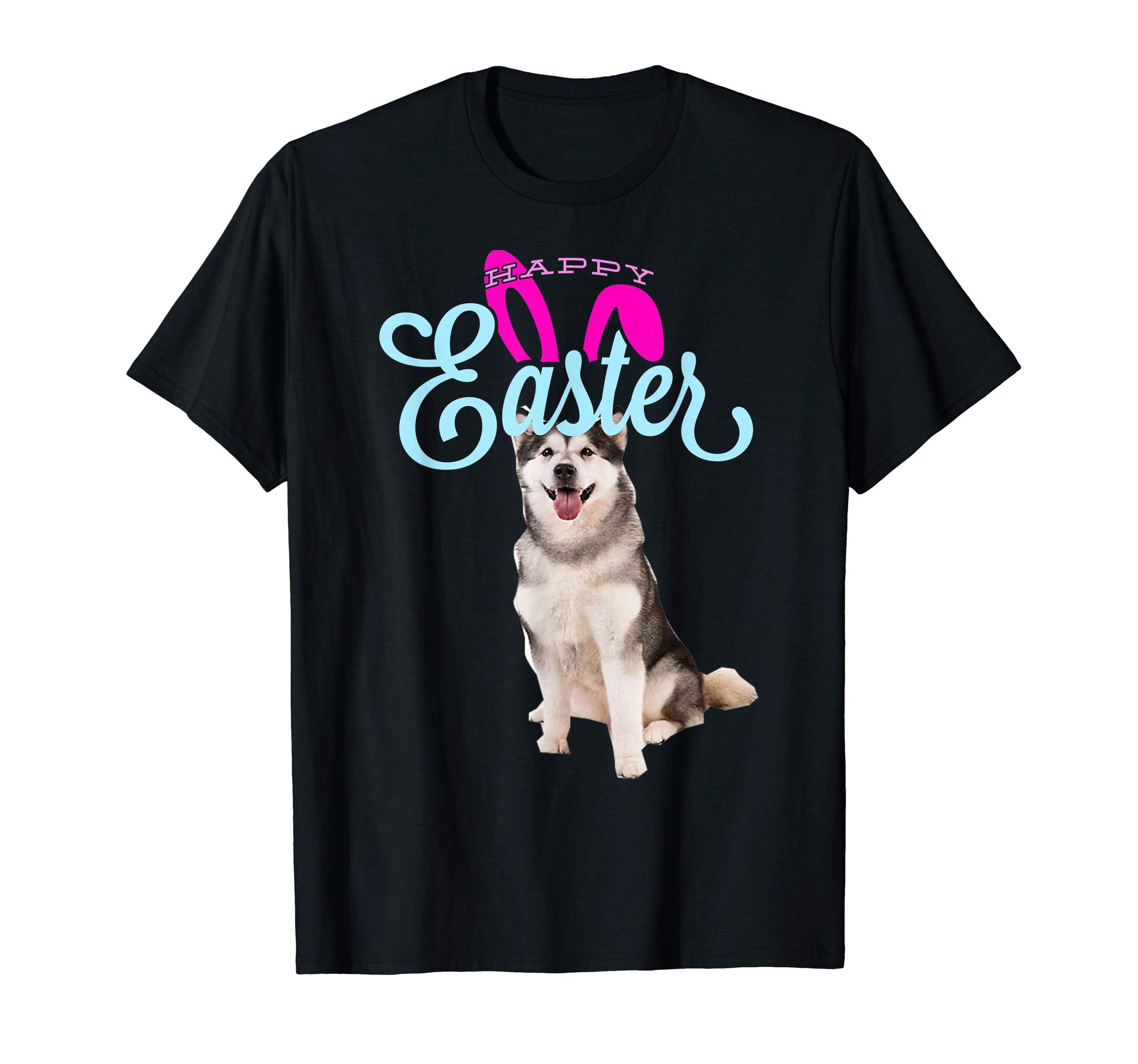 Easter Bunny Alaskan Malamute Tshirt Dog Men Women Gift