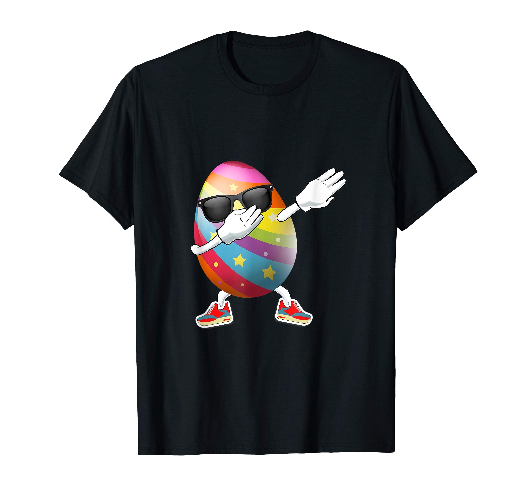 Dabbing Egg Easter Bunny Rabbit T-Shirt Kids Boys Girls