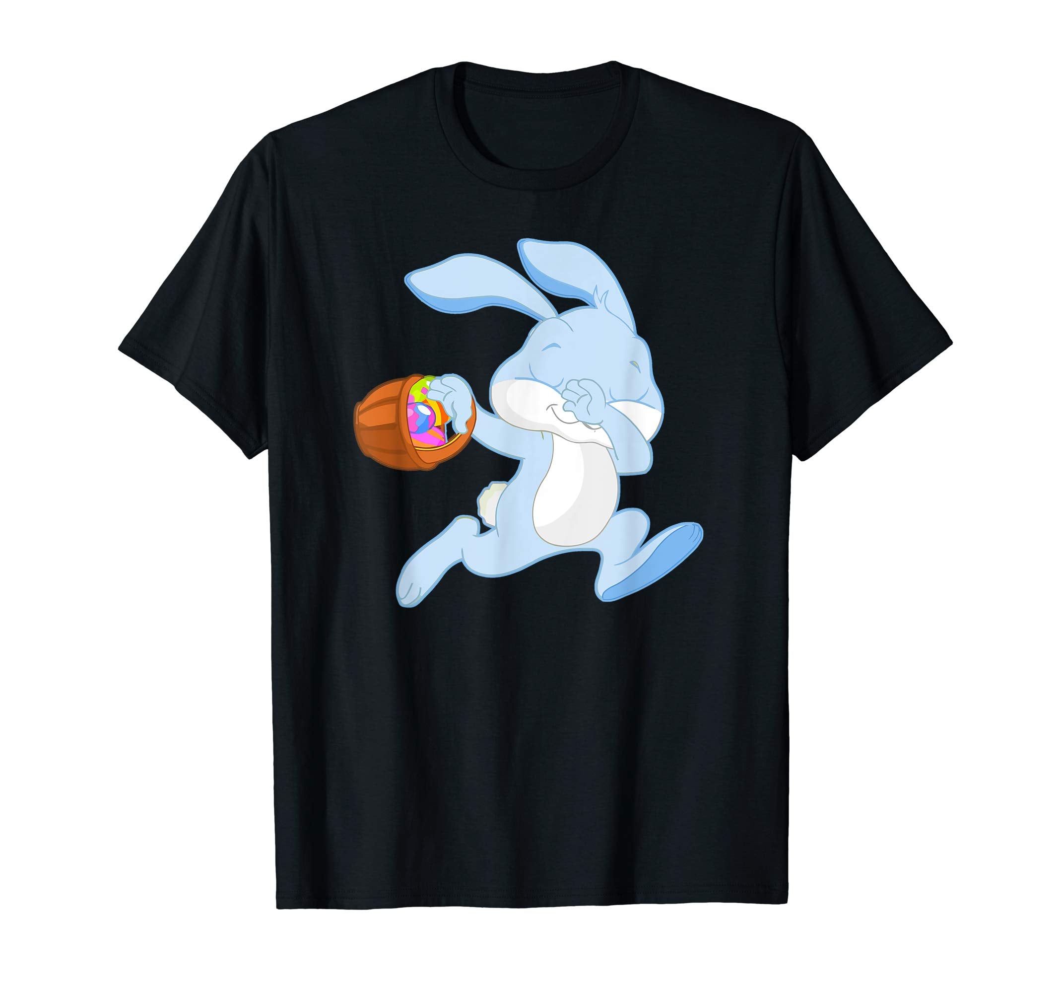 Easter Blue Rabbit Shirt, Cute Running Bunny Tee Gift