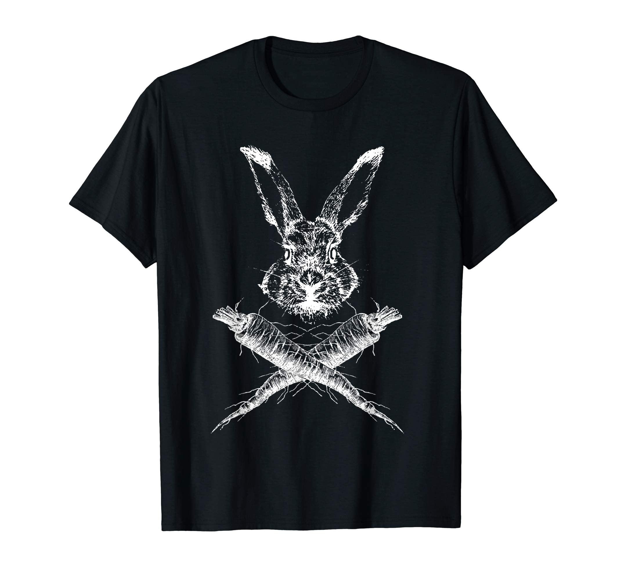 Happy Easter T Shirt Funny Bunny Skull Crossbones Egg