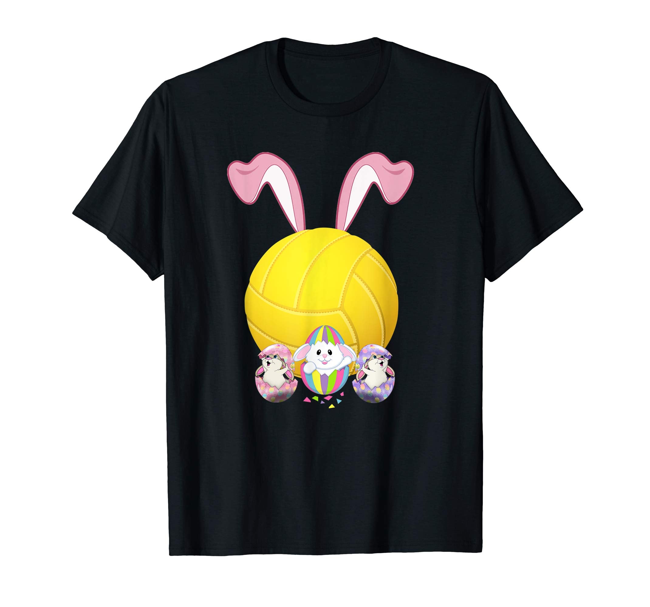 Volleyball Easter Bunny Egg T-Shirt Funny For Men Women