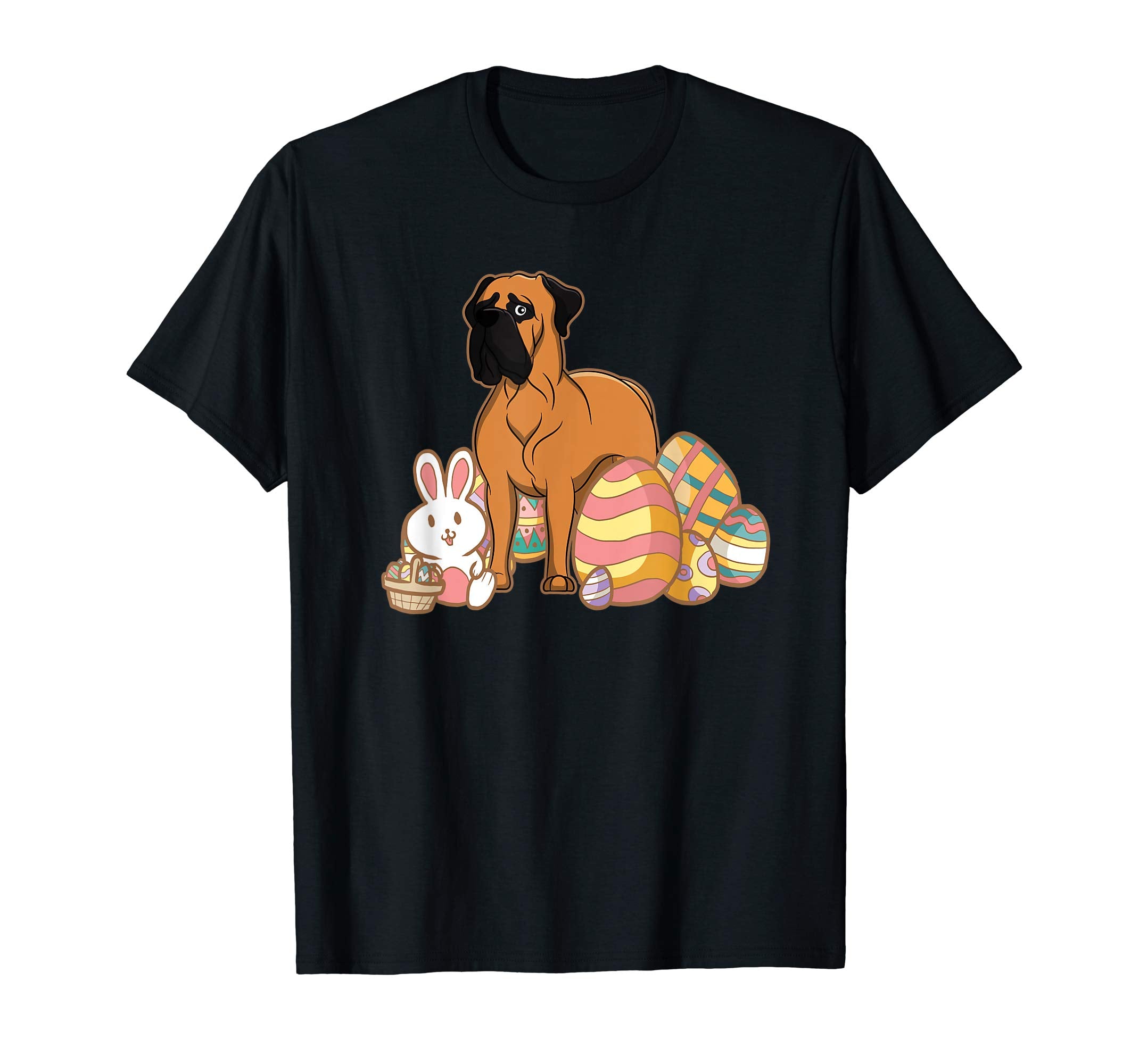 Easter Bullmastiff Dog T-Shirt Gift