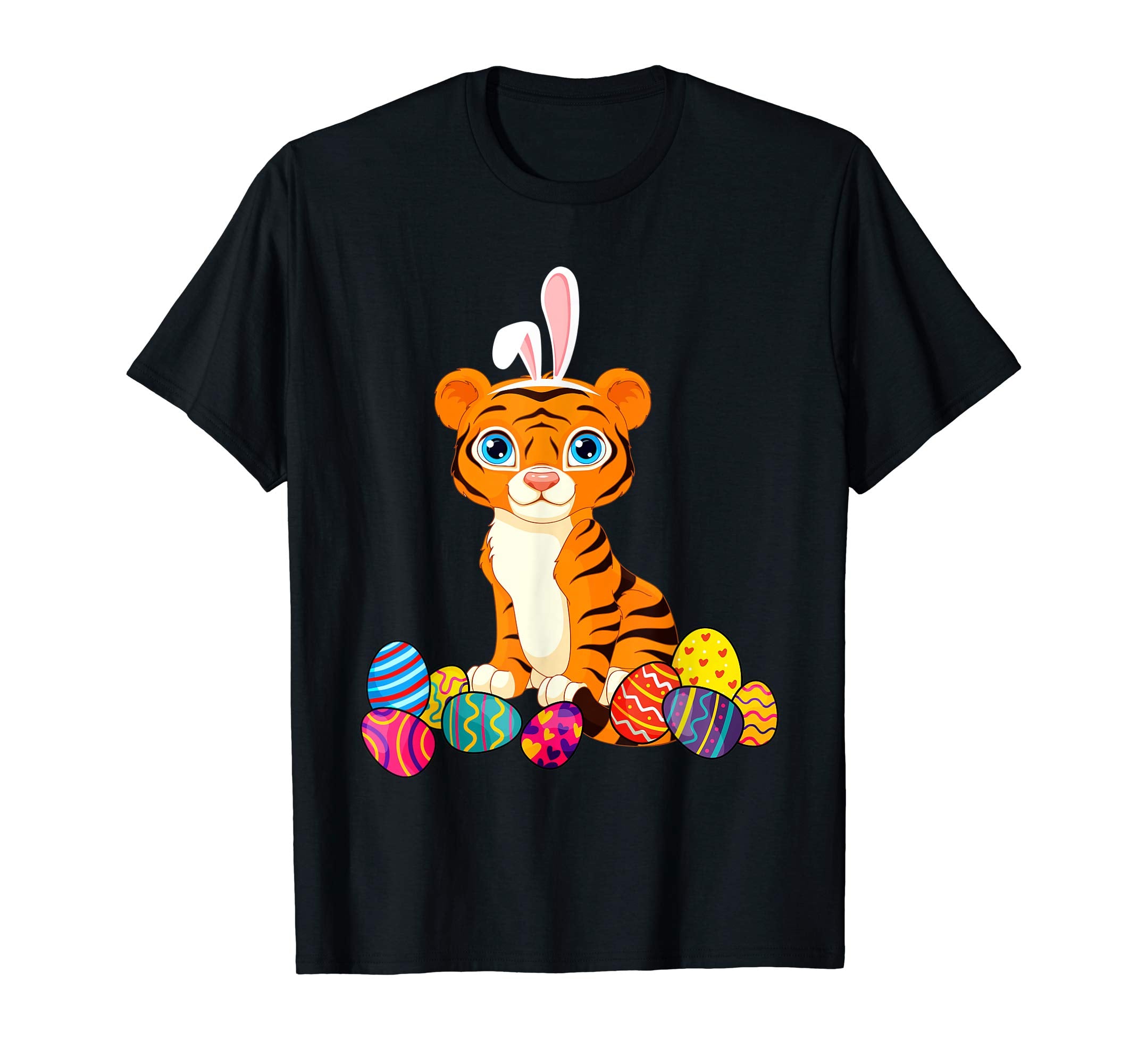Tiger Bunny Ear With Egg Easter Easter Day Shirt