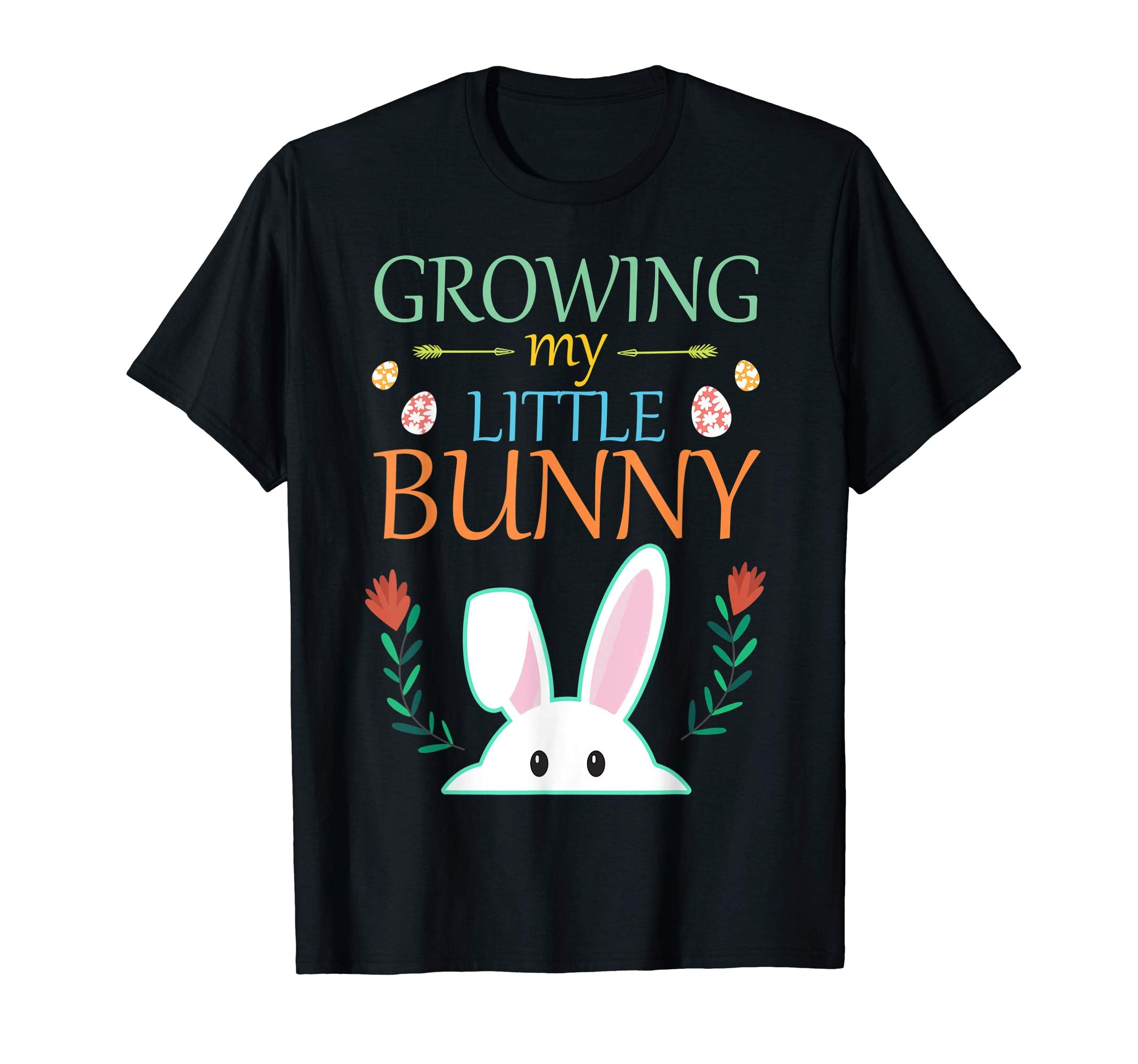 Growing My Little Bunny T-shirt Pregnancy Reveal Easter Gift