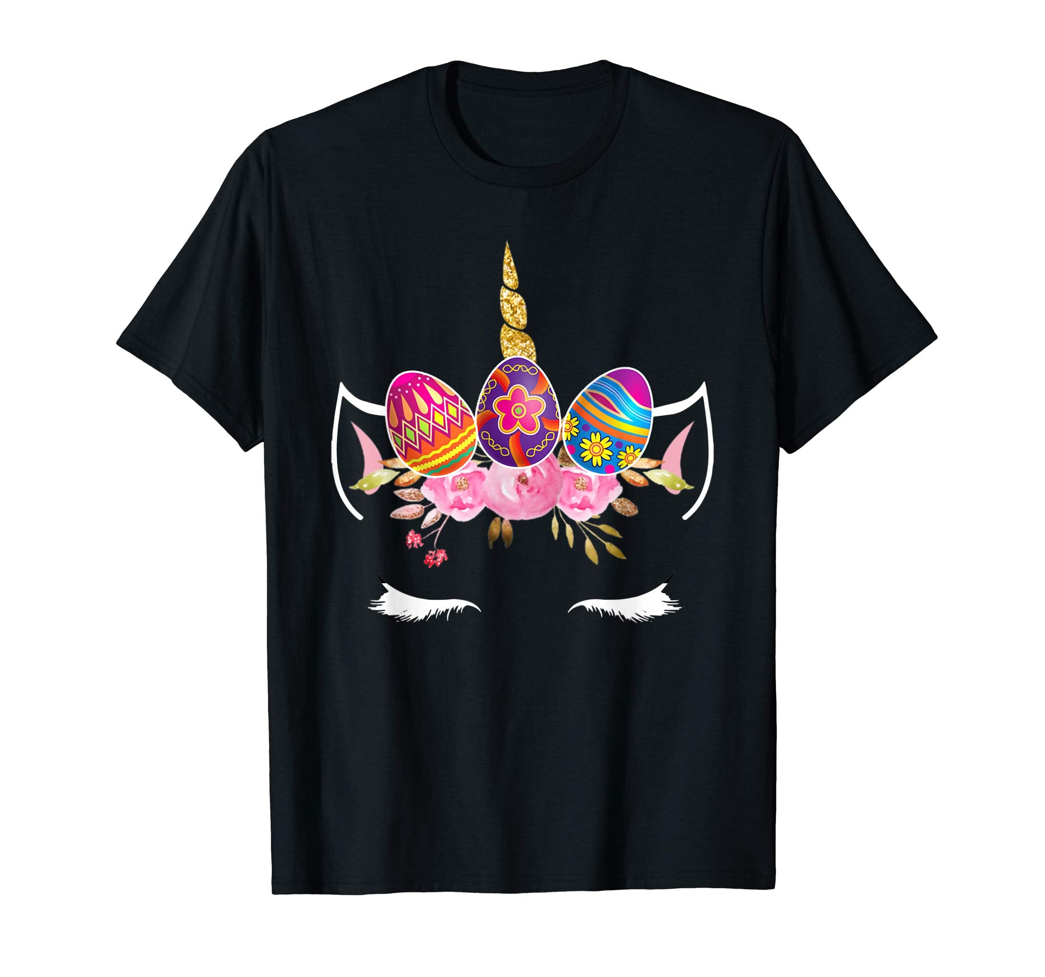 Unicorn and Eggs Happy Easter 2019 Shirt Gift Girl Kid Women