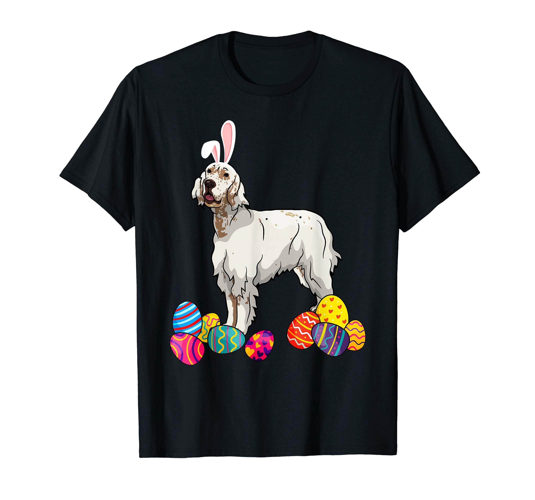 English Setter Bunny Ear With Egg Easter Easter Day Shirt