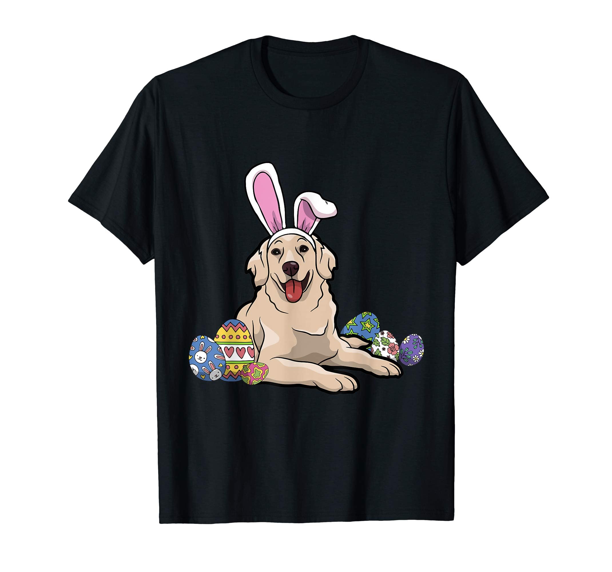 Golden Retriever Dressed As Easter Bunny Rabbit Ears T-Shirt