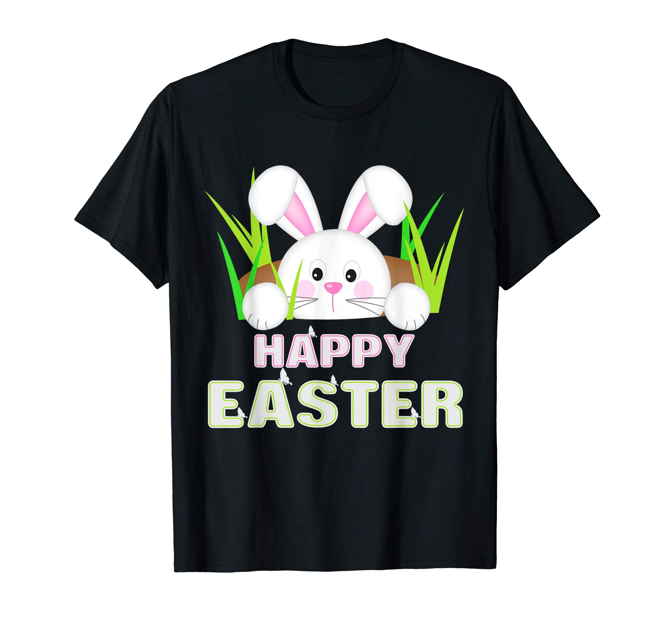Happy Easter Shirt Bunny in Rabbit Hole Easter Gift
