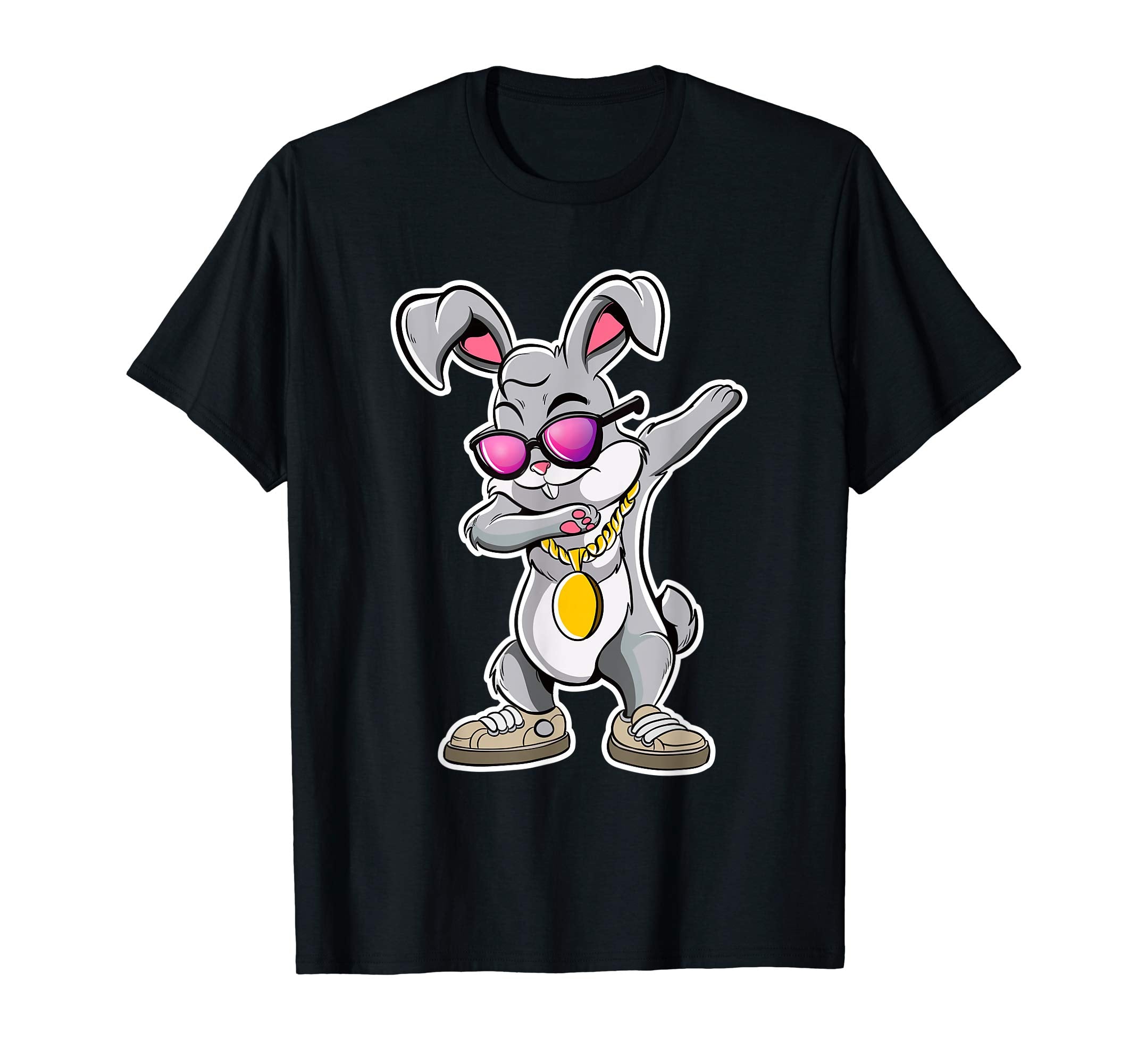 Dabbing Hip Hop Bunny Easter Drawing T Shirt