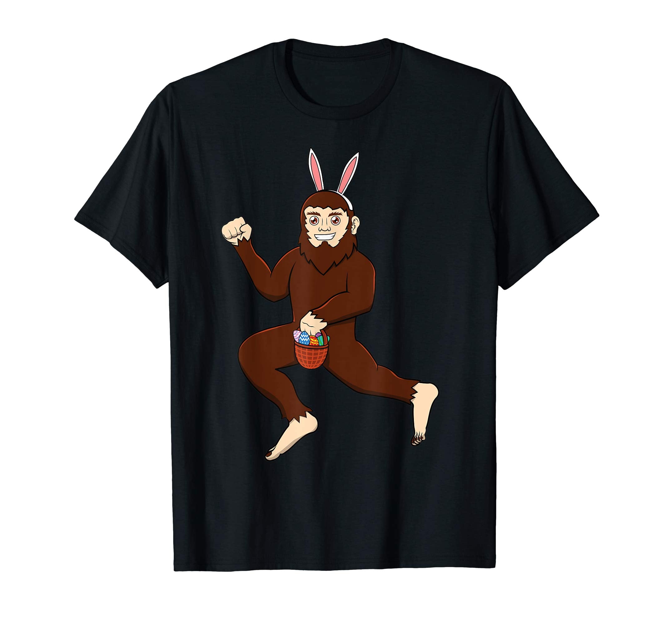 Easter Bigfoot Shirt Bunny Drawing Funny Rabbit Gift Idea