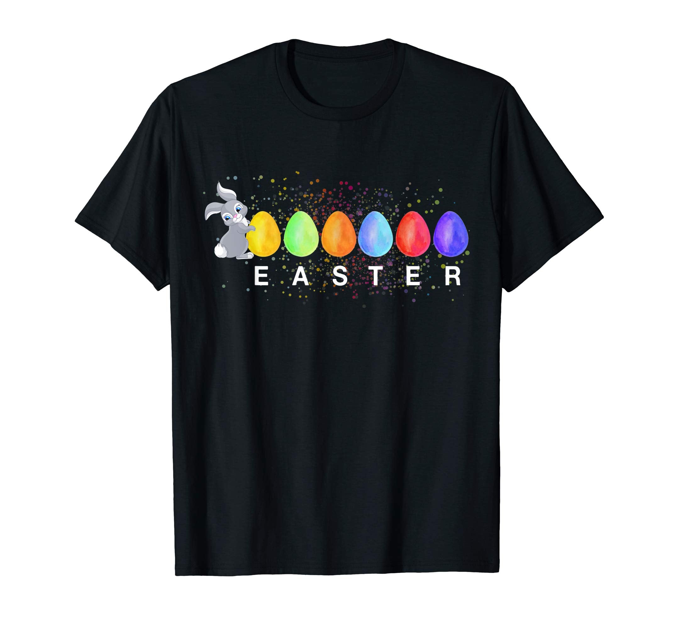 Cute Rabbit with Eggs Happy Easter T shirt