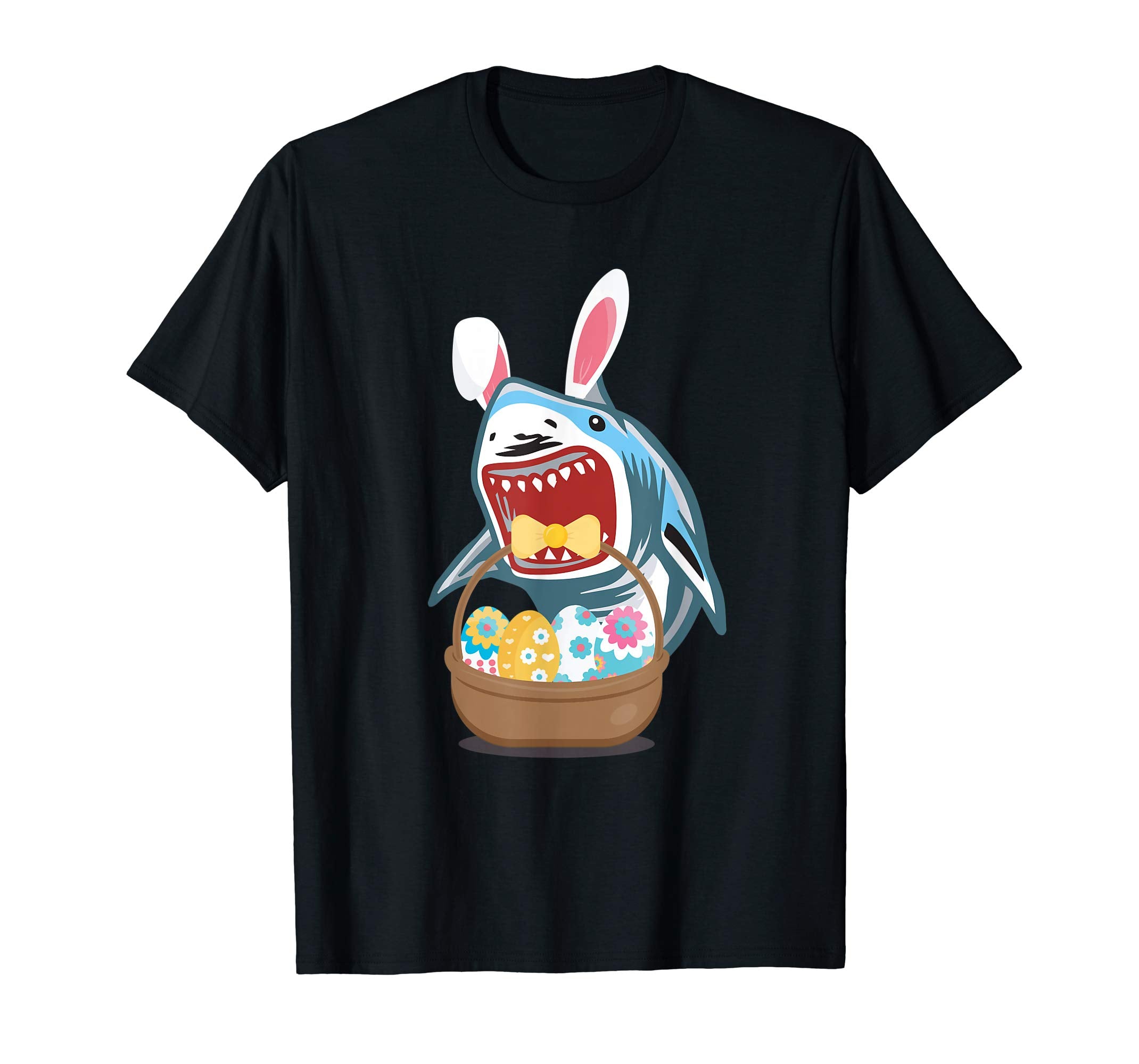 Easter Shark Bunny Ears Funny T Shirt Cute Gift For Easter