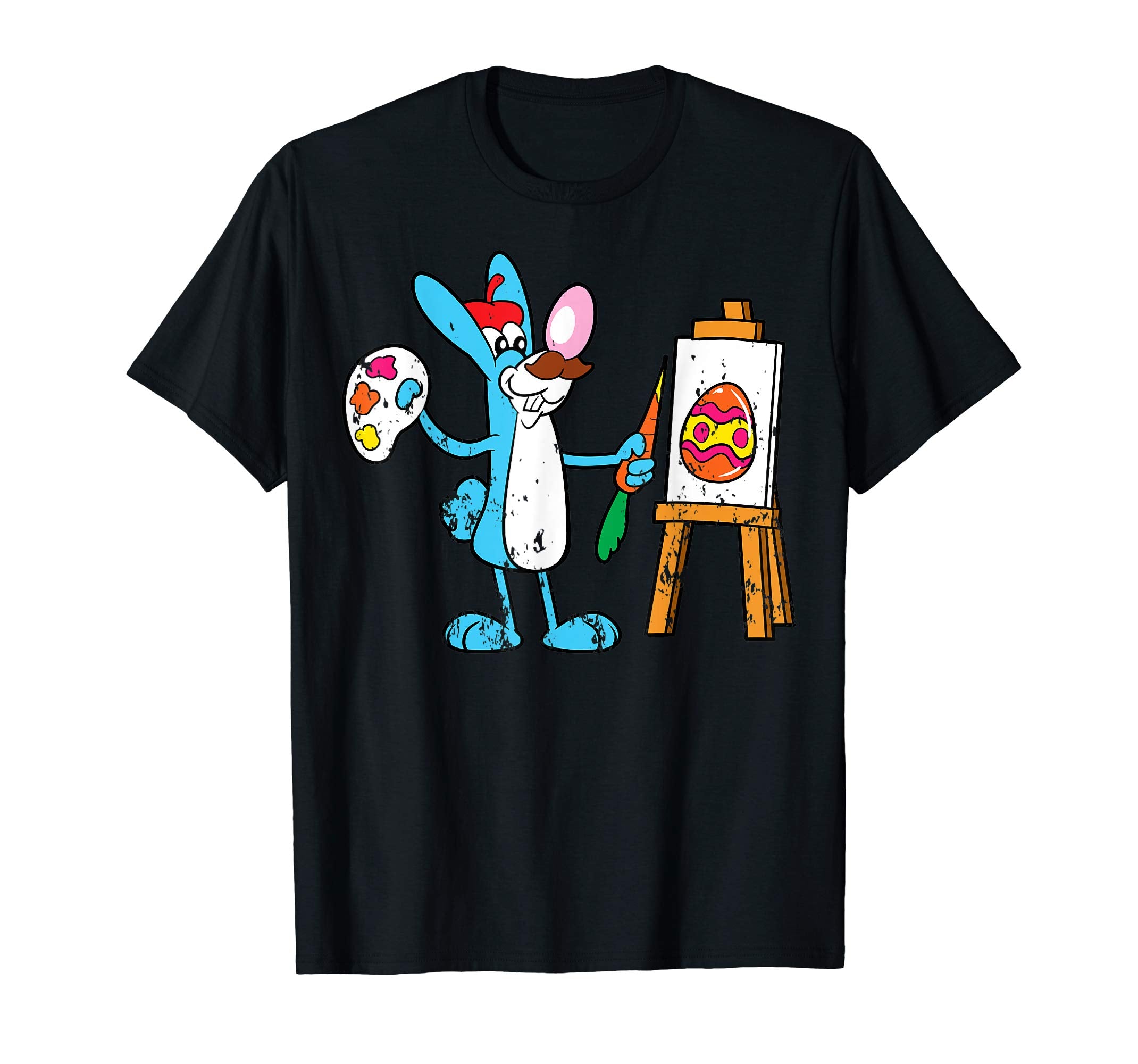 Retro Vintage Grunge Funny Cute Easter Bunny Egg Fun T-Shirt