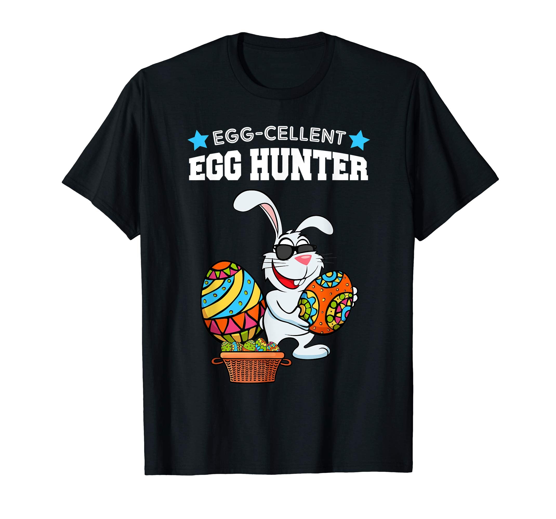 Egg-cellent Egg Hunter Easter Bunny With Sun Glass T-Shirt