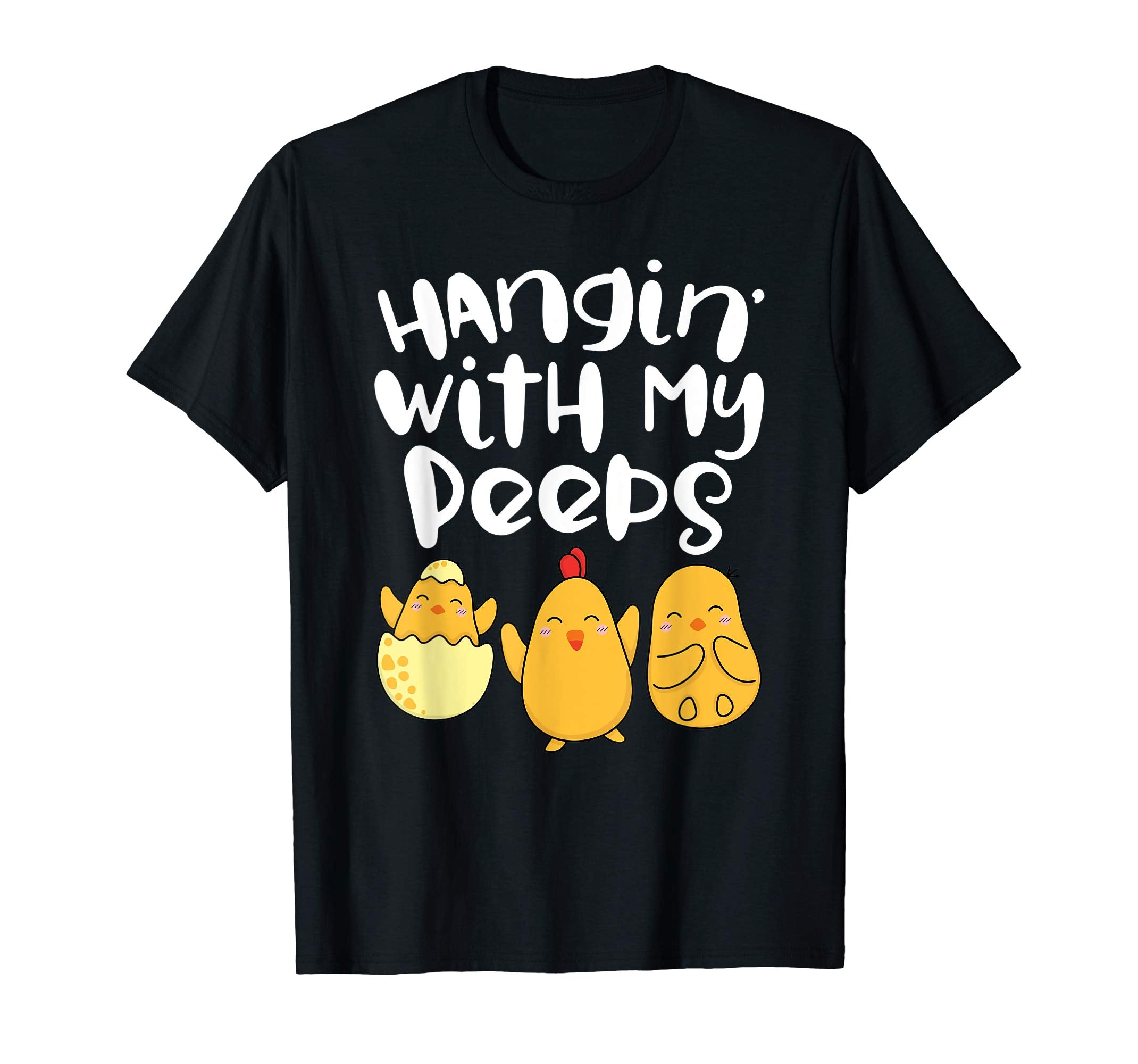 Hanging With My Peeps Happy Easter Kids Boys Girls T Shirt