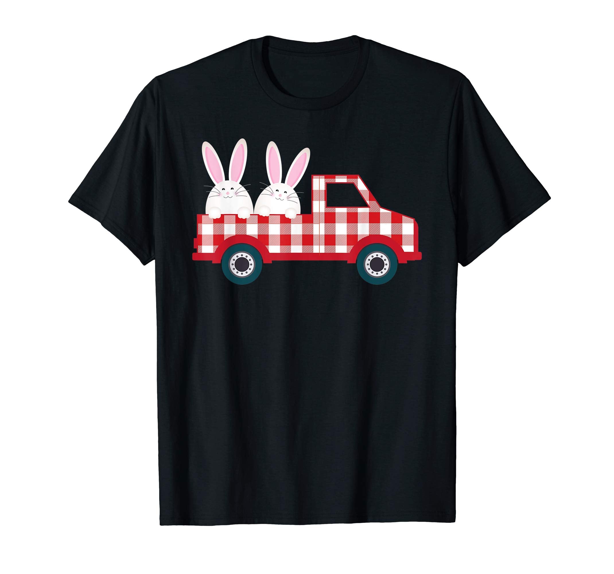 Pickup Car Truck Carying Bunny Easter Day T-Shirt Egg Hunt