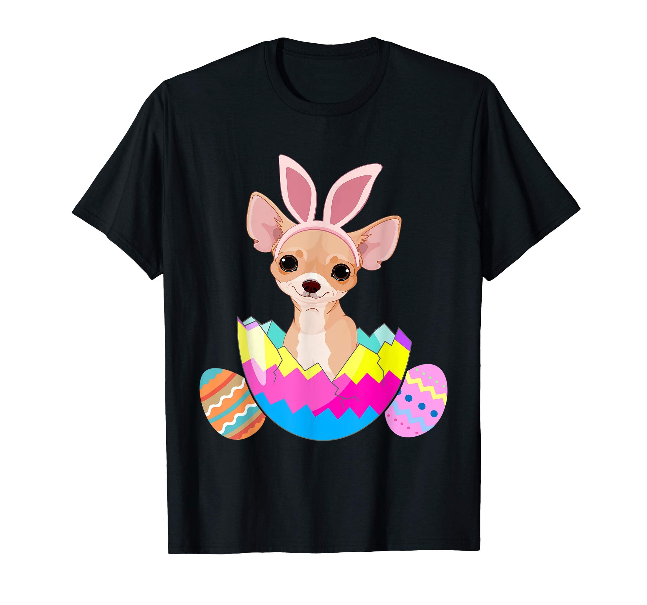 Chihuahua Wearing Easter Bunny Ears Funny Chihuahua T Shirt