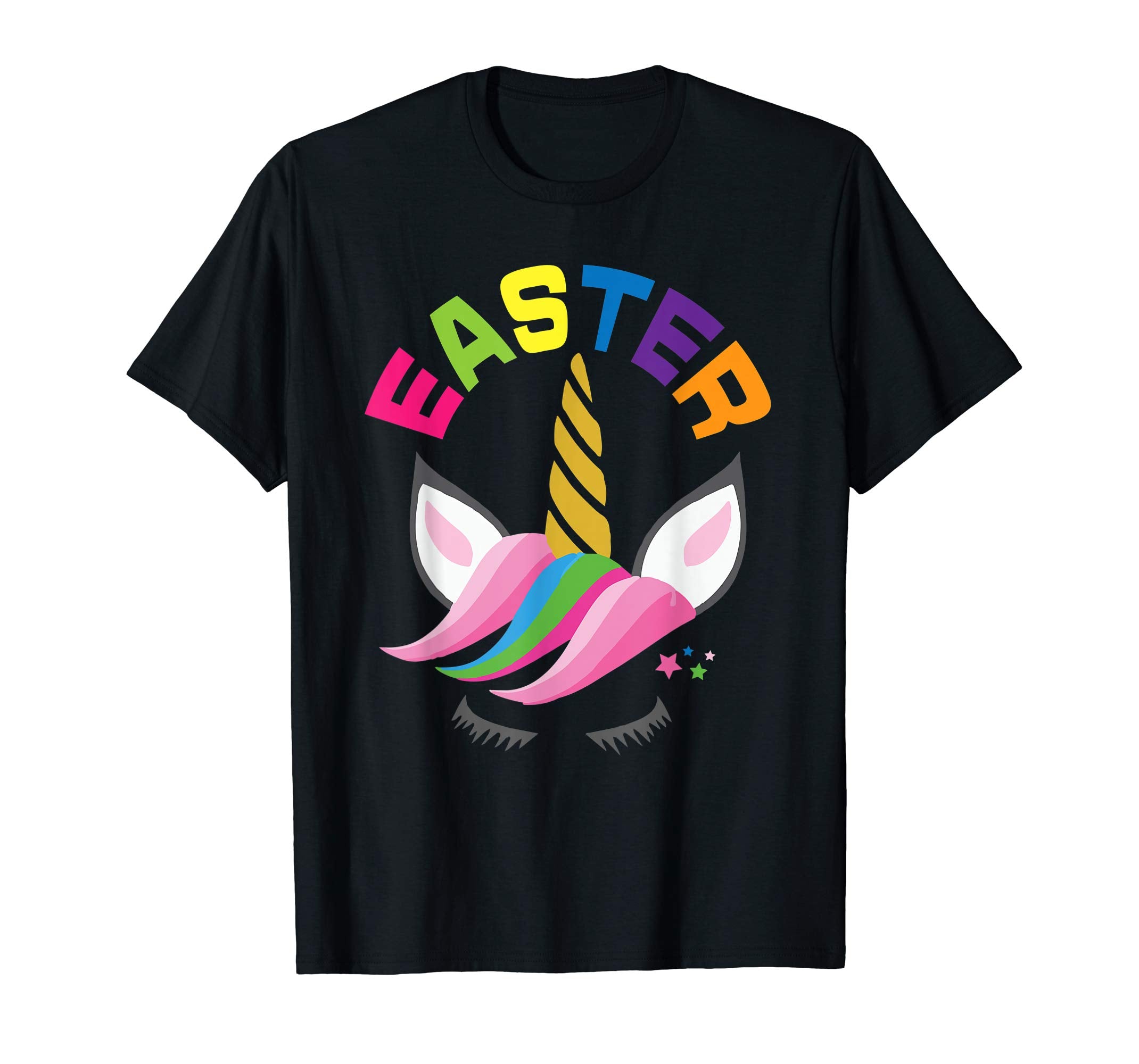 Rainbow Unicorn Easter Shirt Custom Name Gift for girls