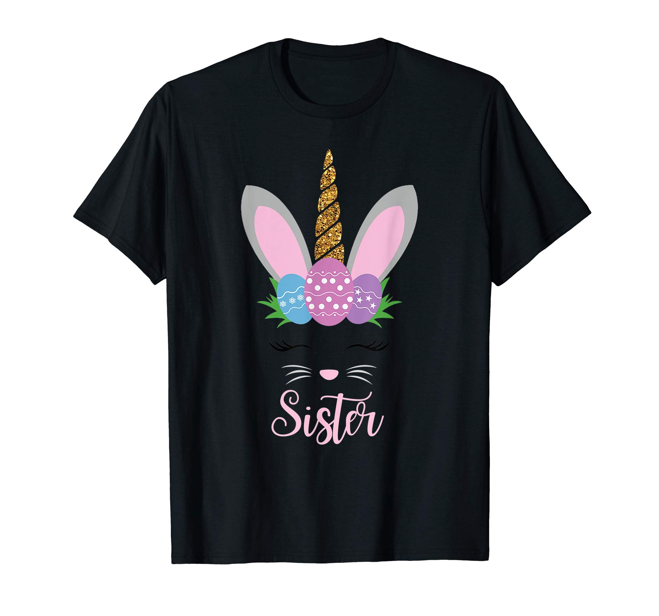Sister Easter Bunny Unicorn Funny T-Shirt Cute Bunnies Gift