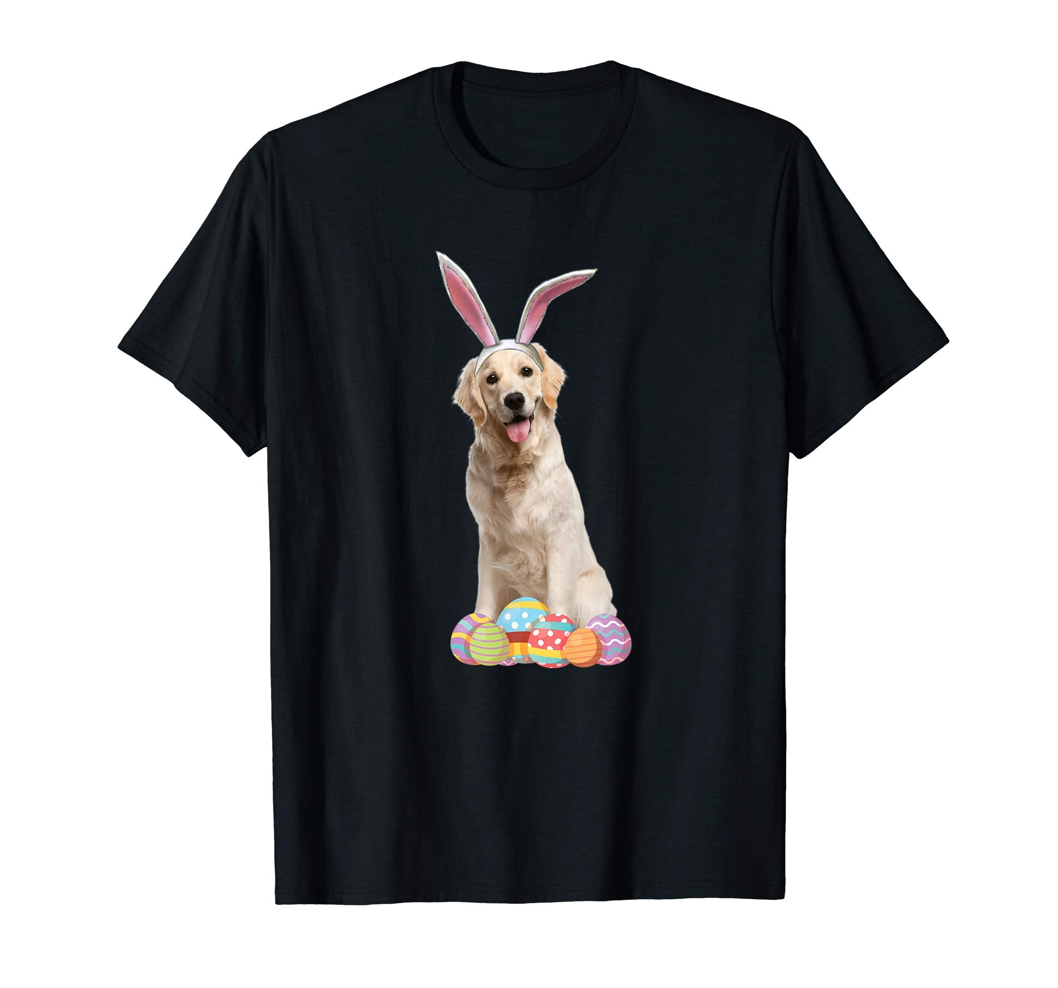 Easter Shirt Golden Retriever Funny Bunny Ears &amp; Eggs Gift