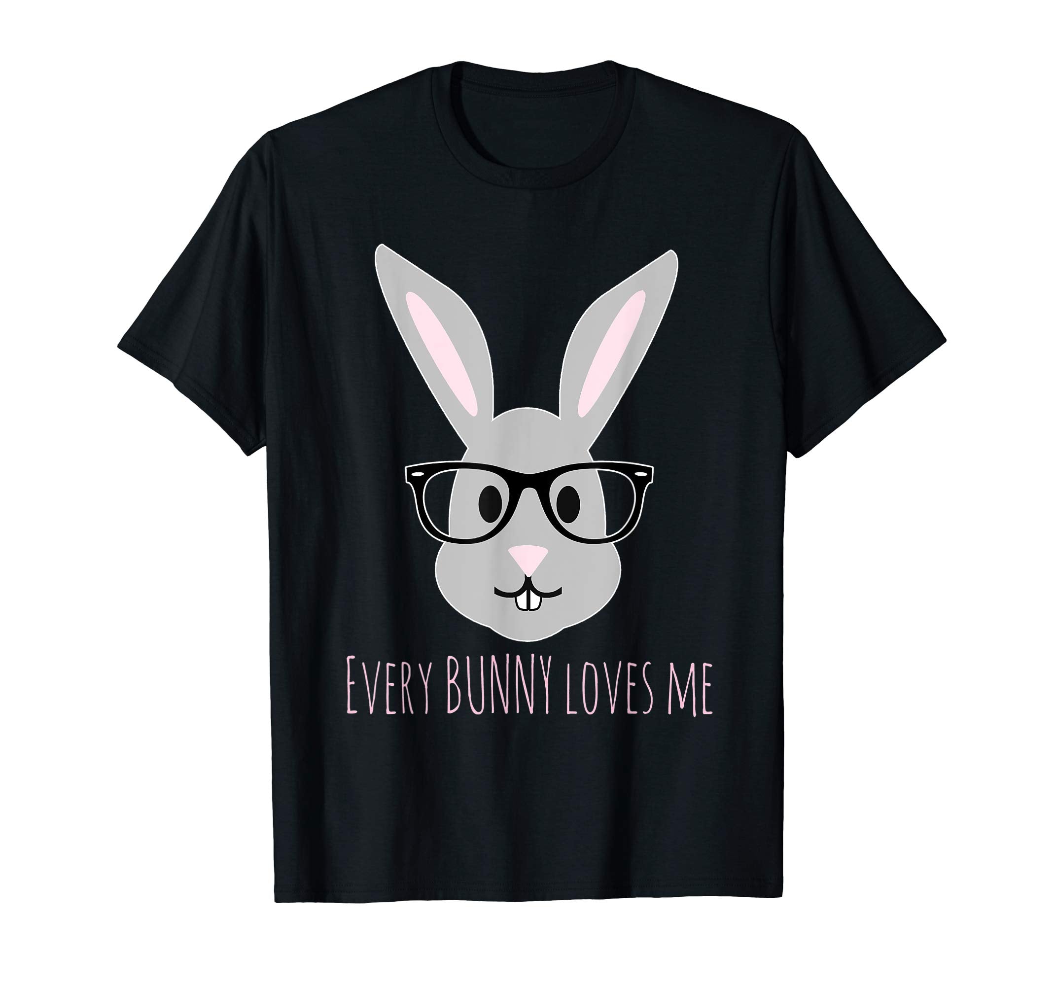 Happy Easter T-Shirt Cute Bunny Head with Glasses TShirt