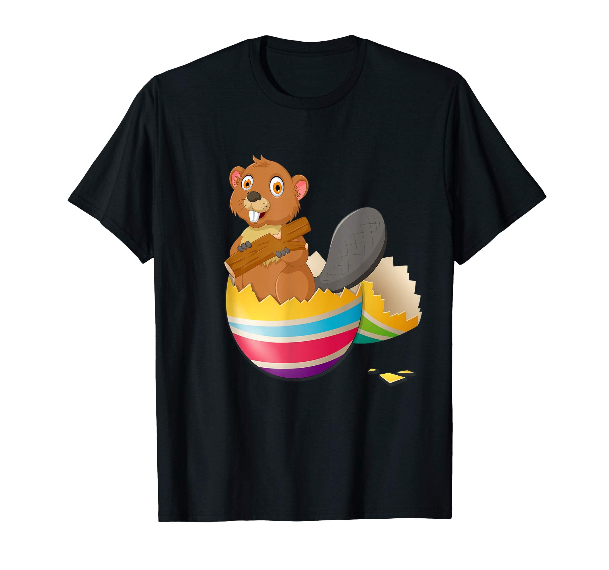 Baby Beaver Hatching From Easter Egg Easter Day Shirt