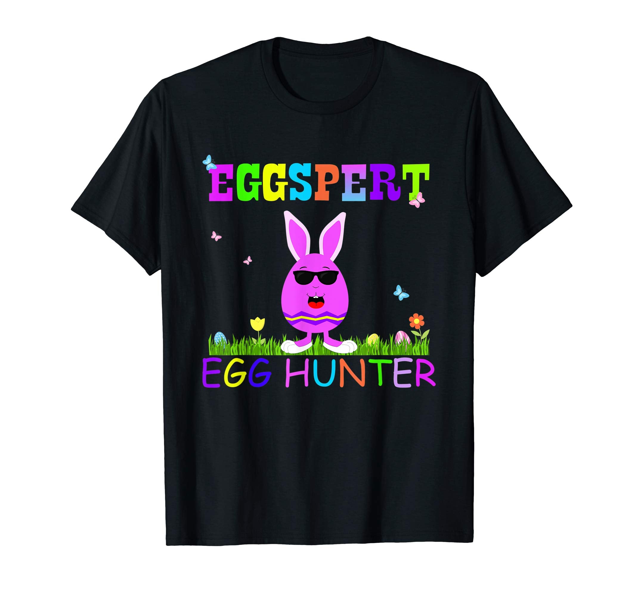 Easter Egg Hunt Eggspert Tshirt Kids Boys Girls Gift