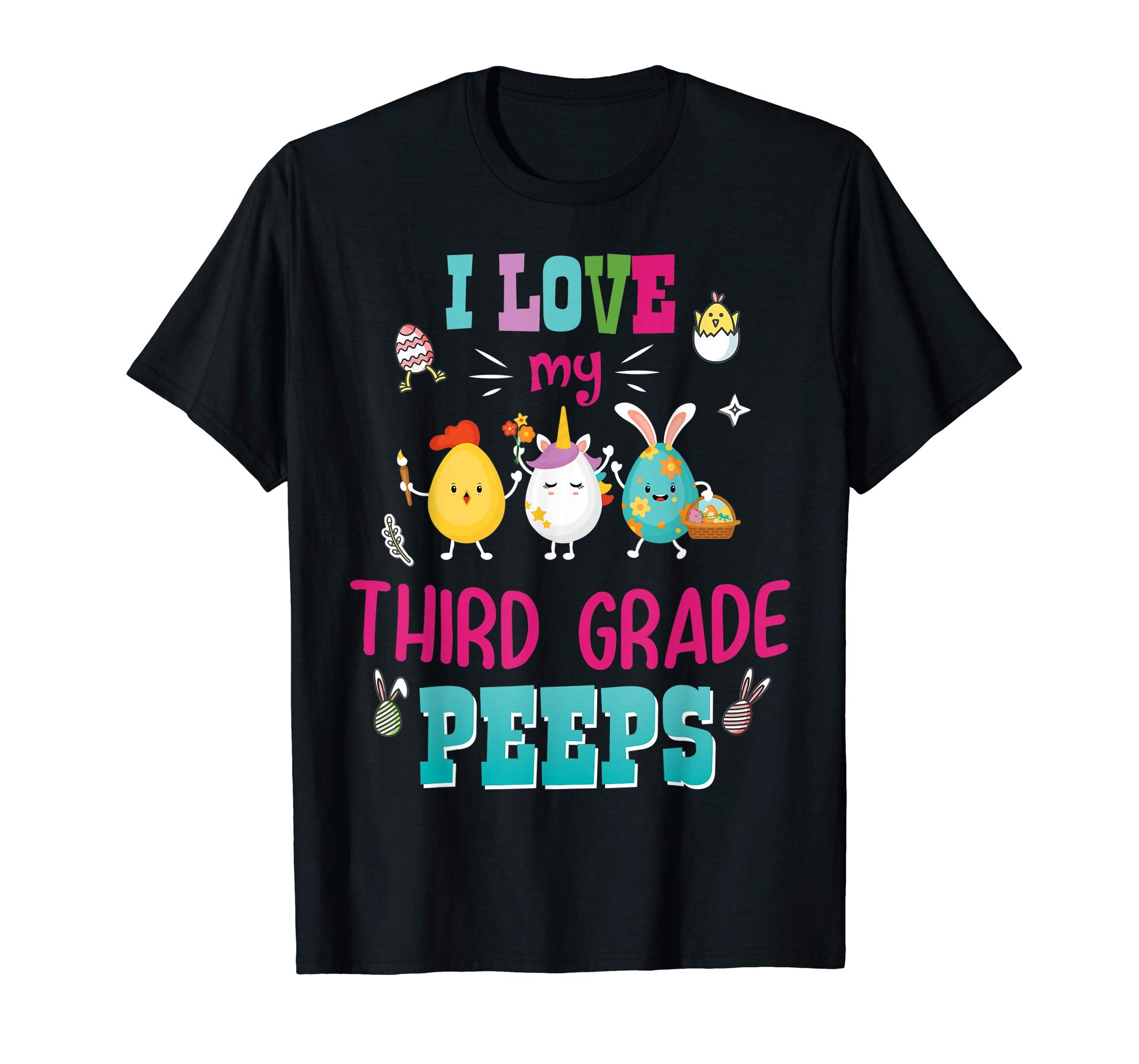I Love My Third Grade Peeps Easter Day T-Shirt