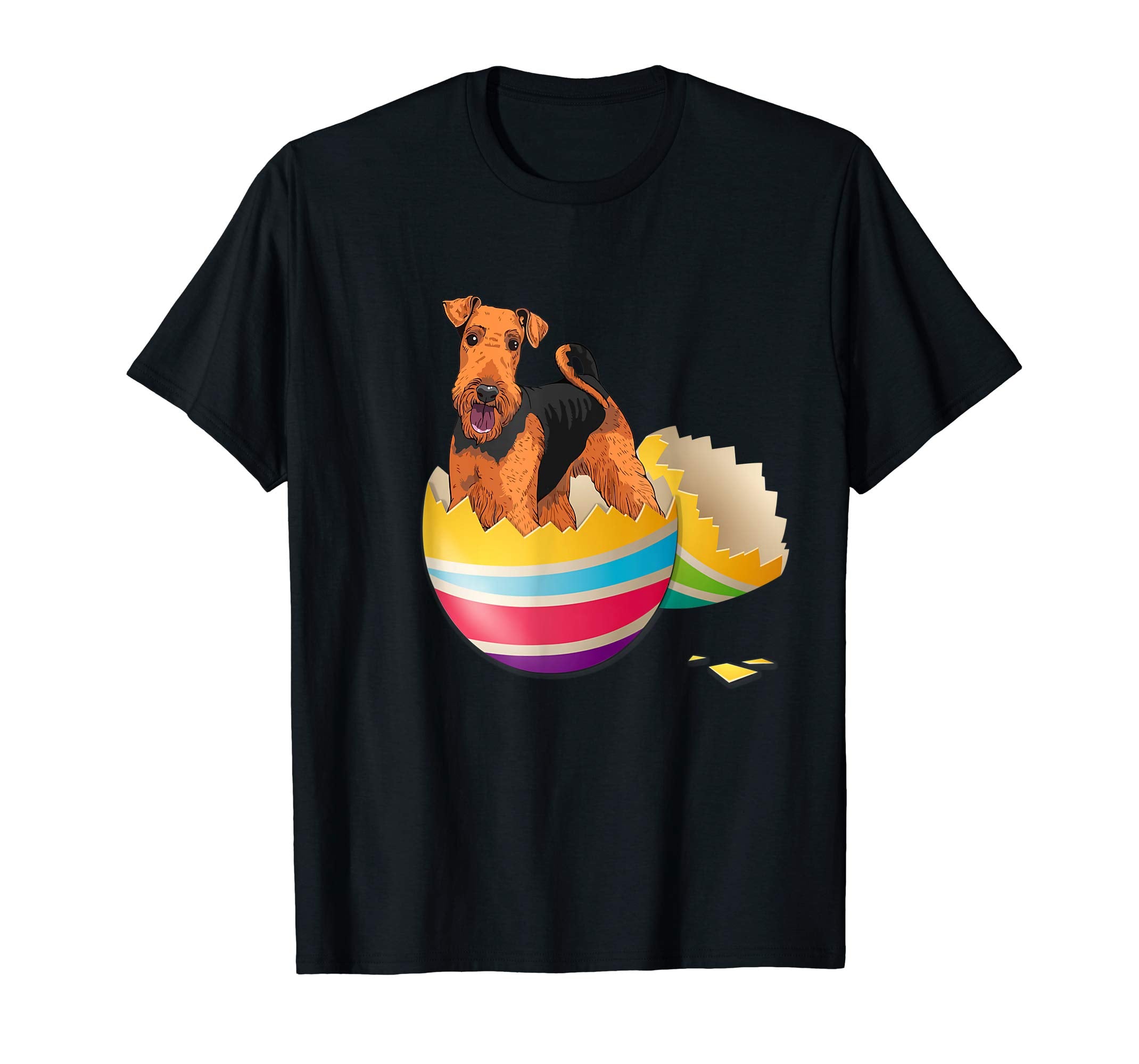 Airedale Terrier Hatching From Easter Egg Easter Day Shirt