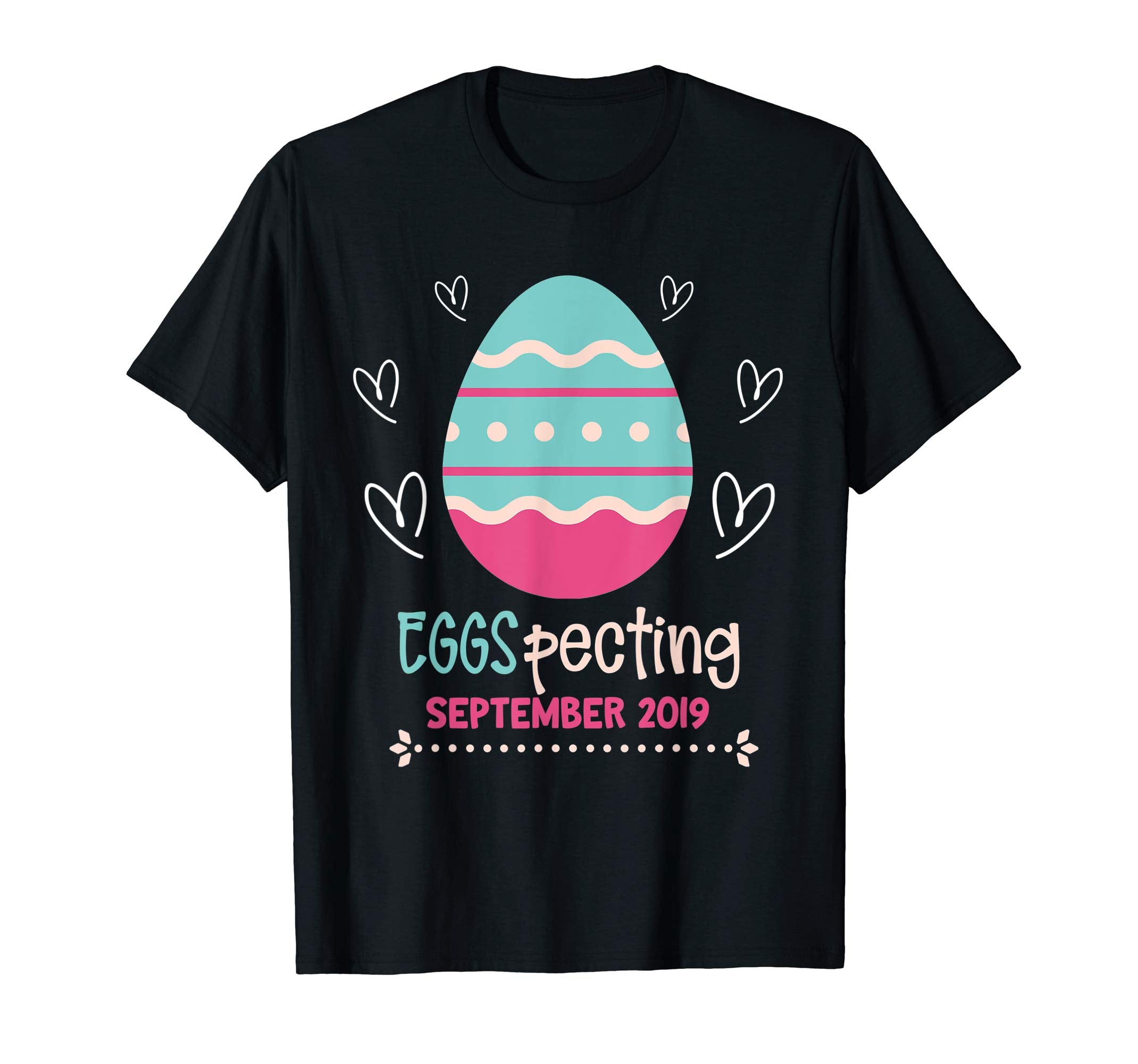 Easter Pregnancy Announcement T Shirt Eggspecting Sept 2019
