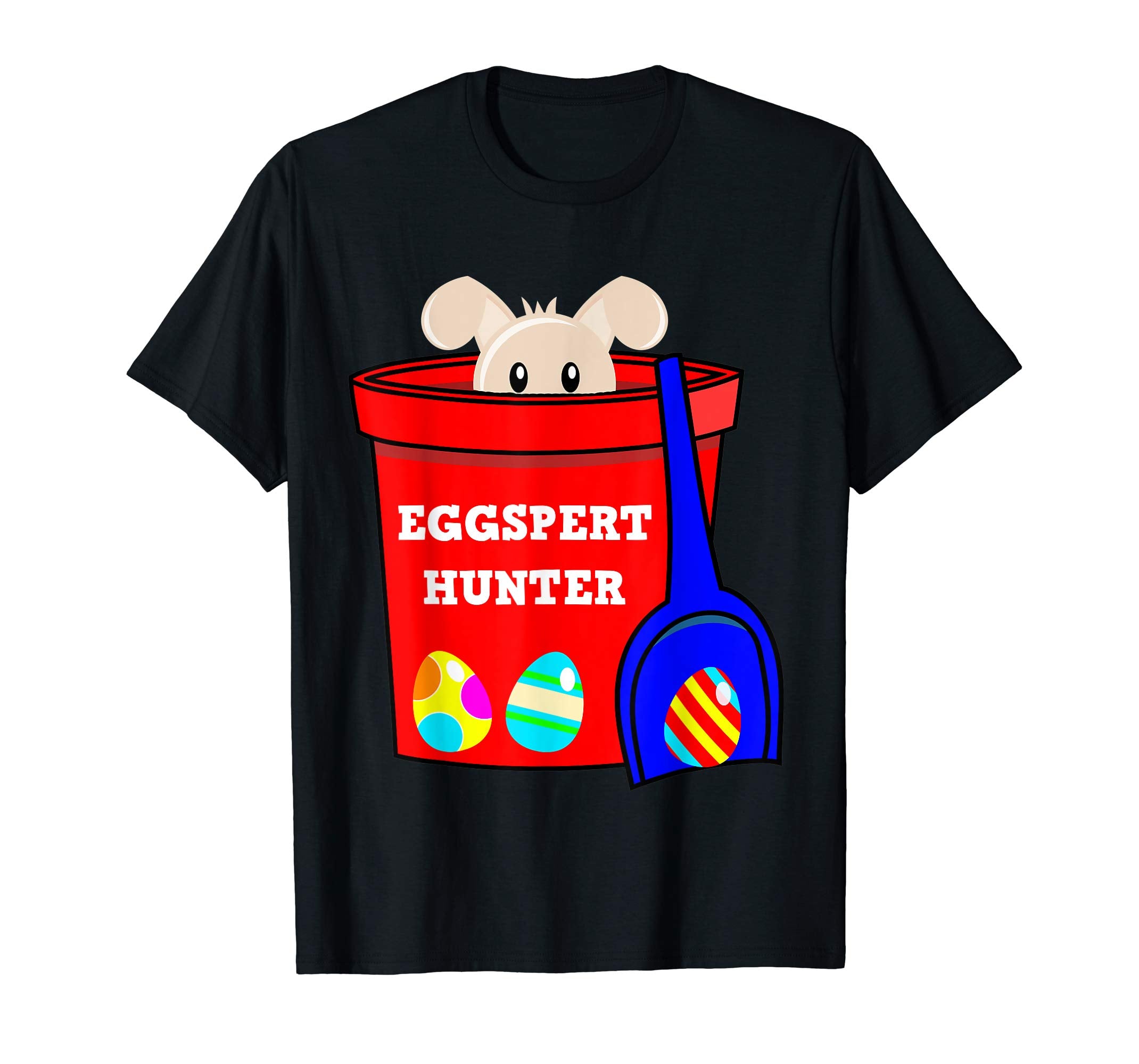 Eggspert Hunter Easter Bunny Funny Pun Tshirt Boys Girls