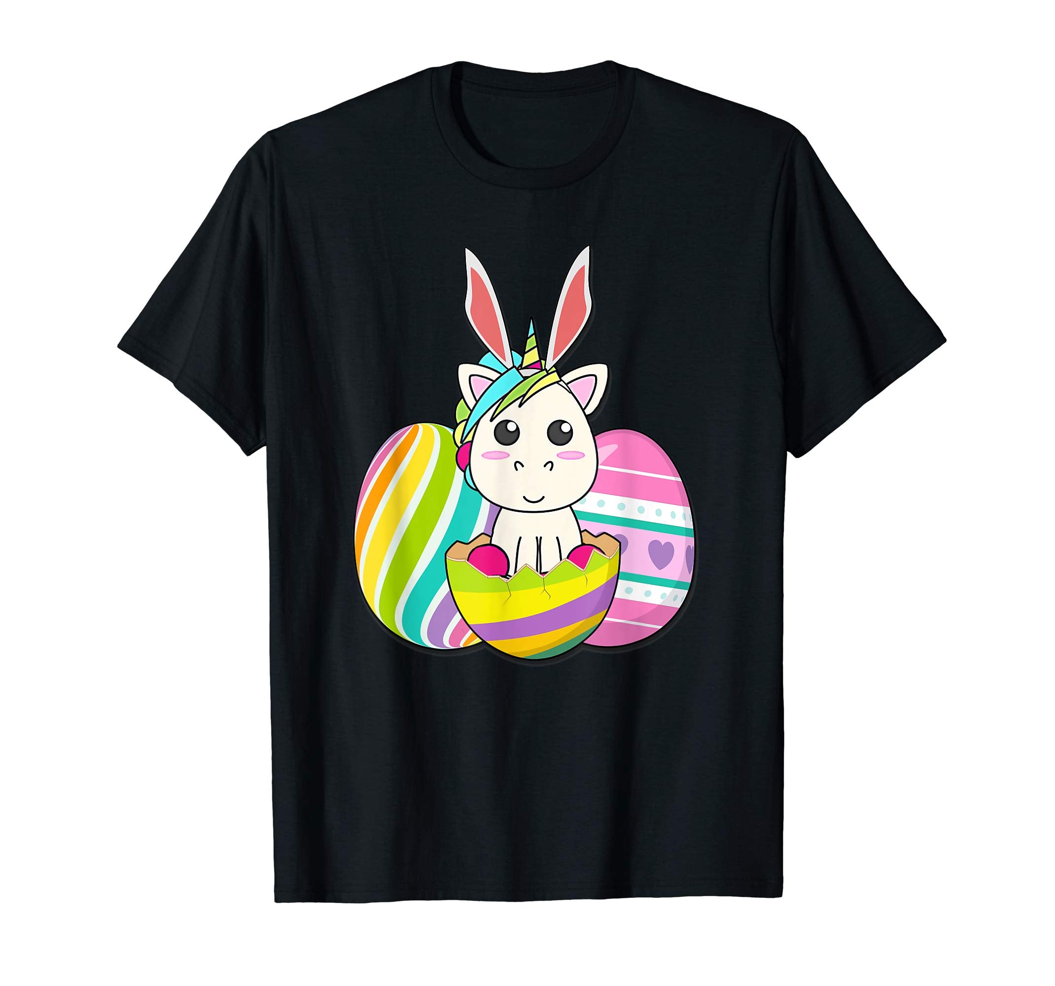 Happy Easter Eggs Bunny unicorn Funny TShirt for boy girl