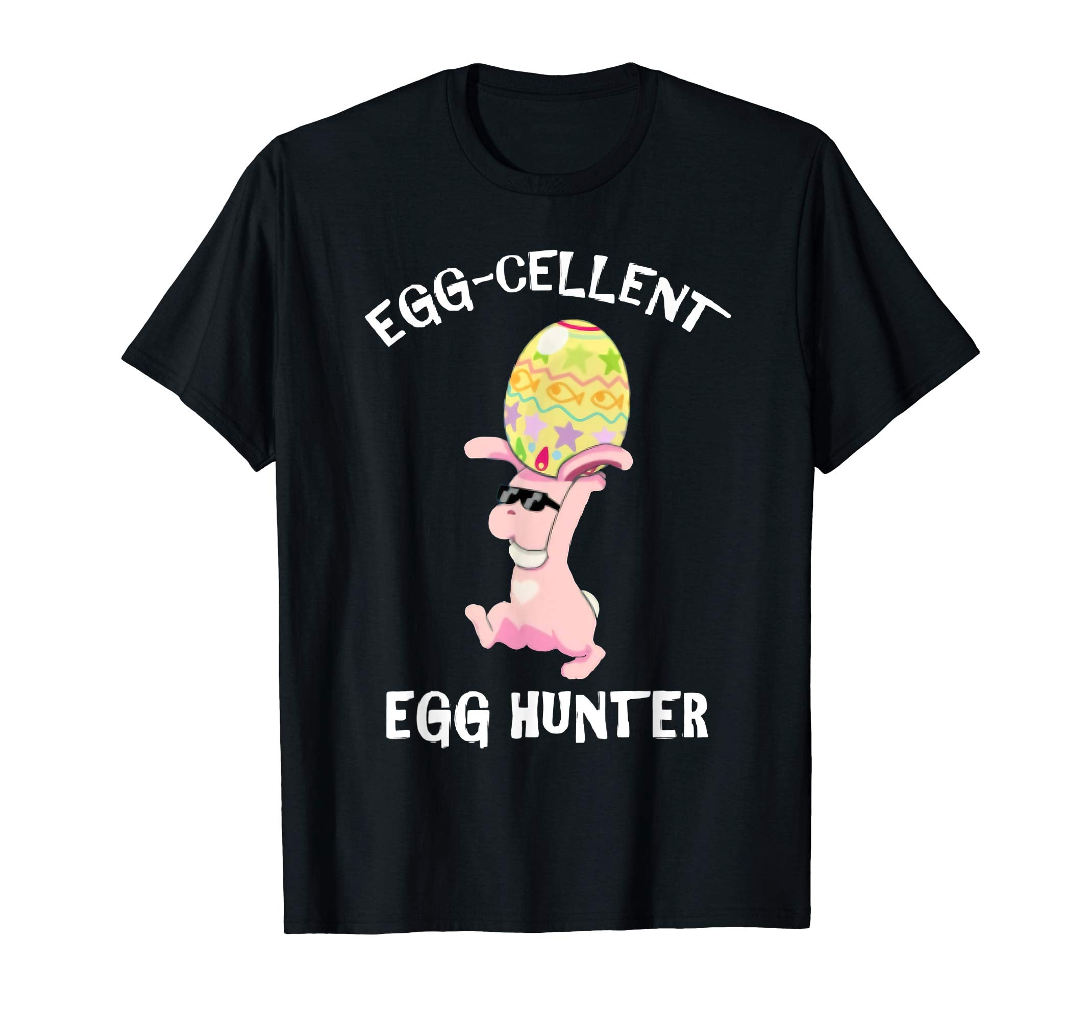 Egg-cellent Egg Hunter Easter T-Shirt Boys Girls Bunny Gift