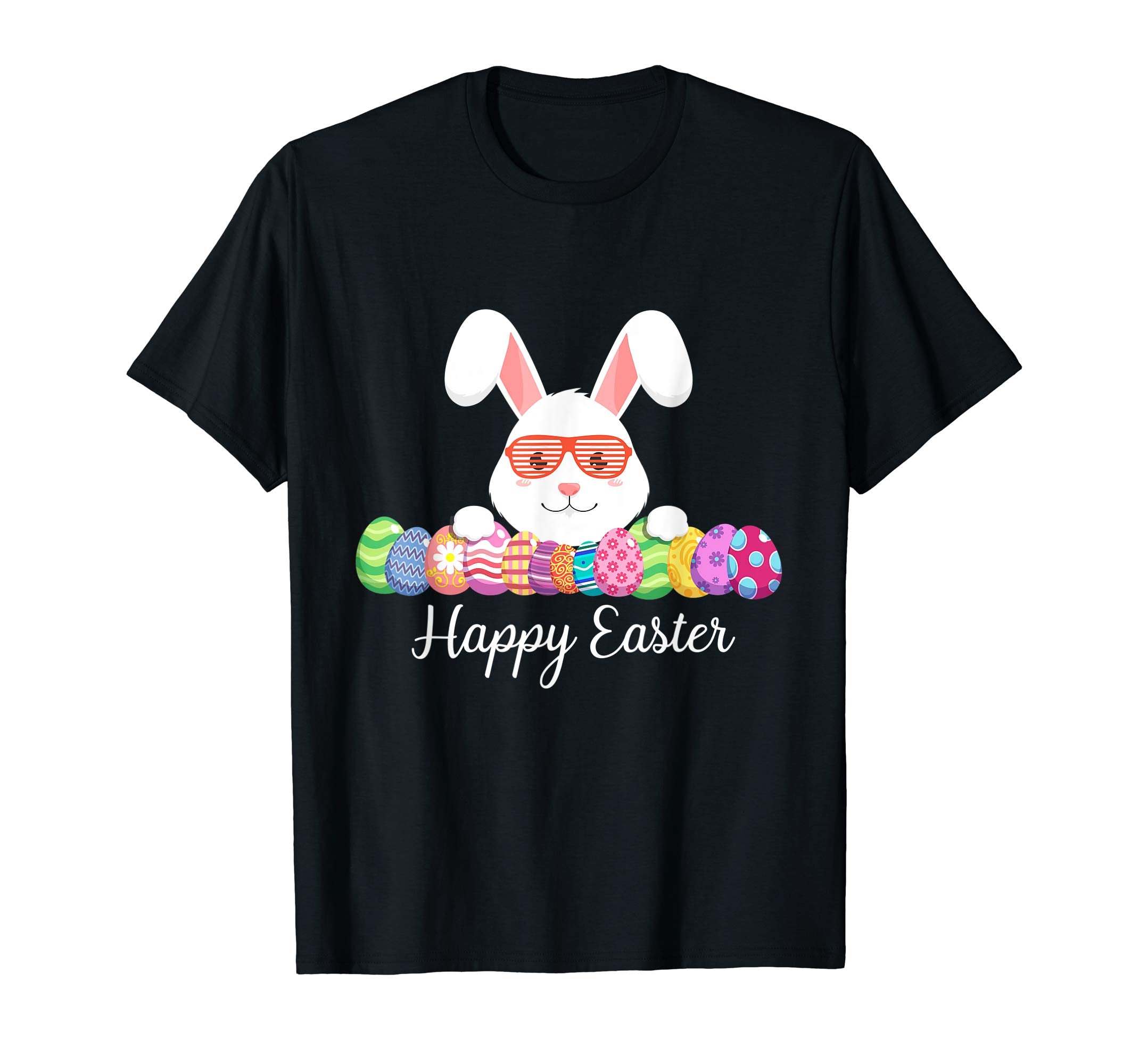 Easter T Shirt Happy Easter Bunny Eggs Tshirt Colorful Gift