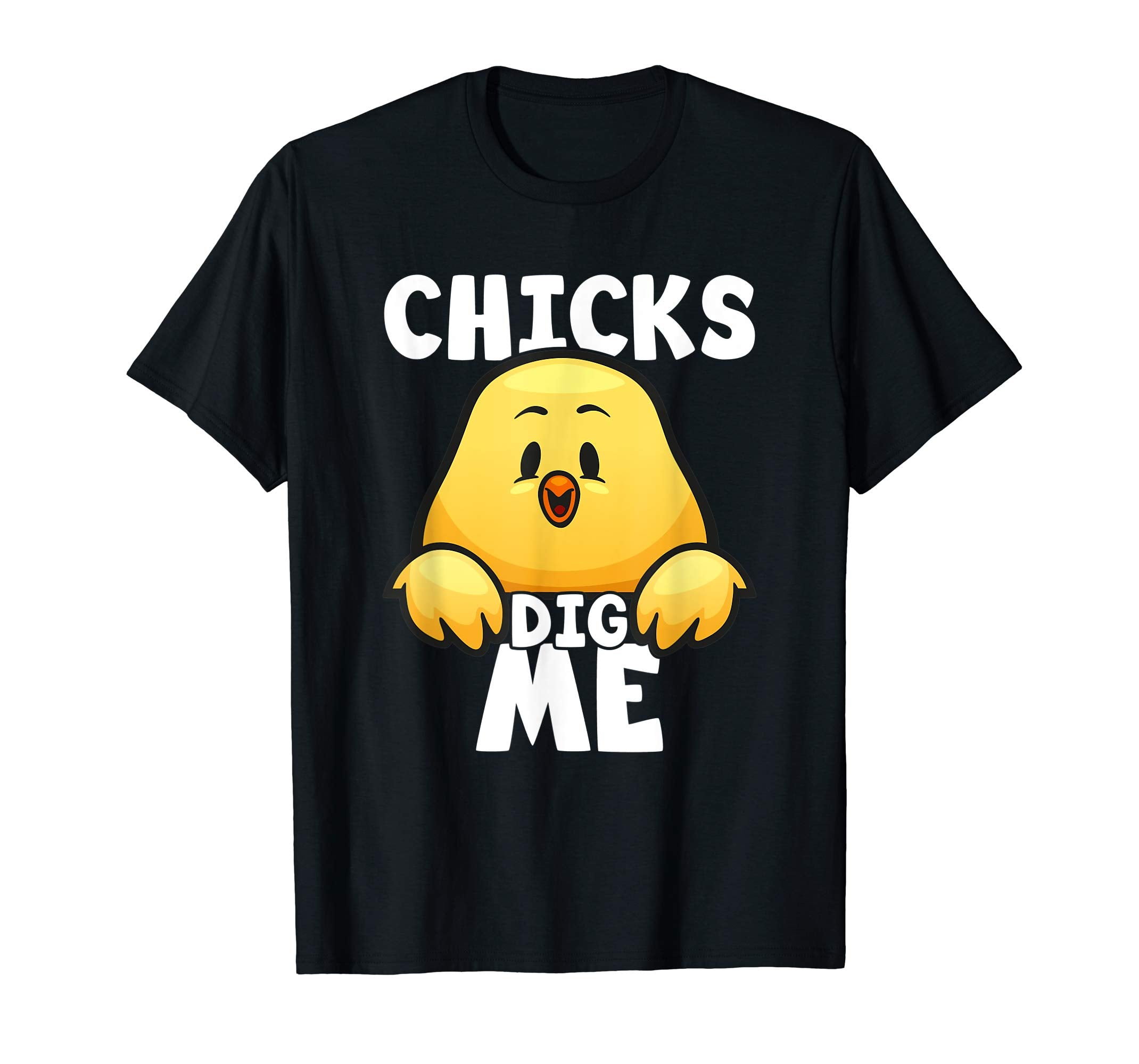 Chicks Dig Me Egg Hunt Happy Easter Kids Boys Girls T Shirt