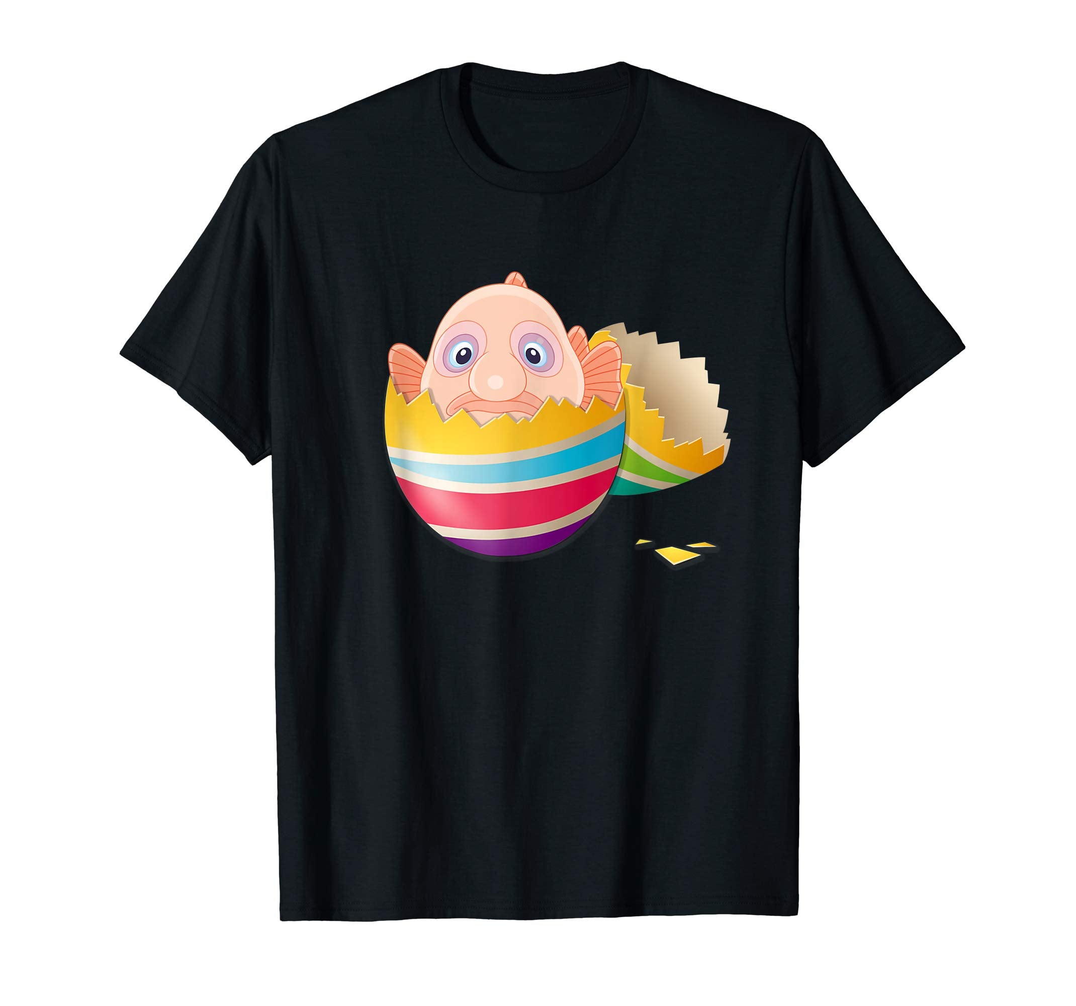 Baby Blob Fish Hatching From Easter Egg Easter Day Shirt