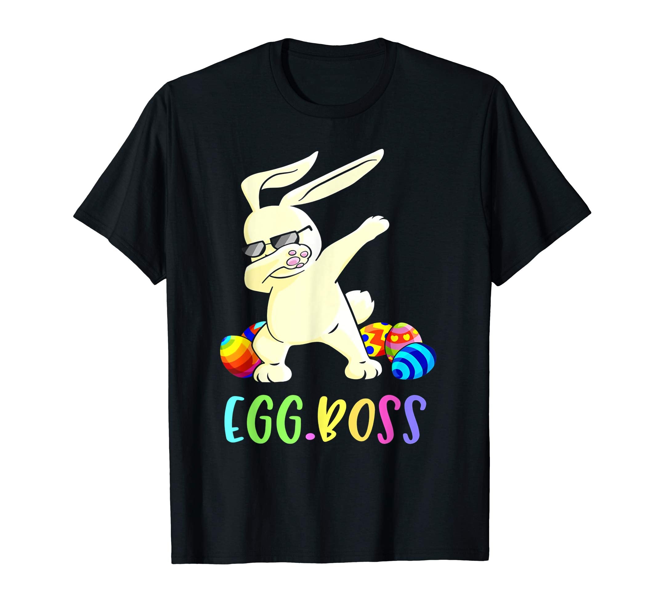 Dabbing Egg Boss Easter Bunny T-Shirt Easter Shirt