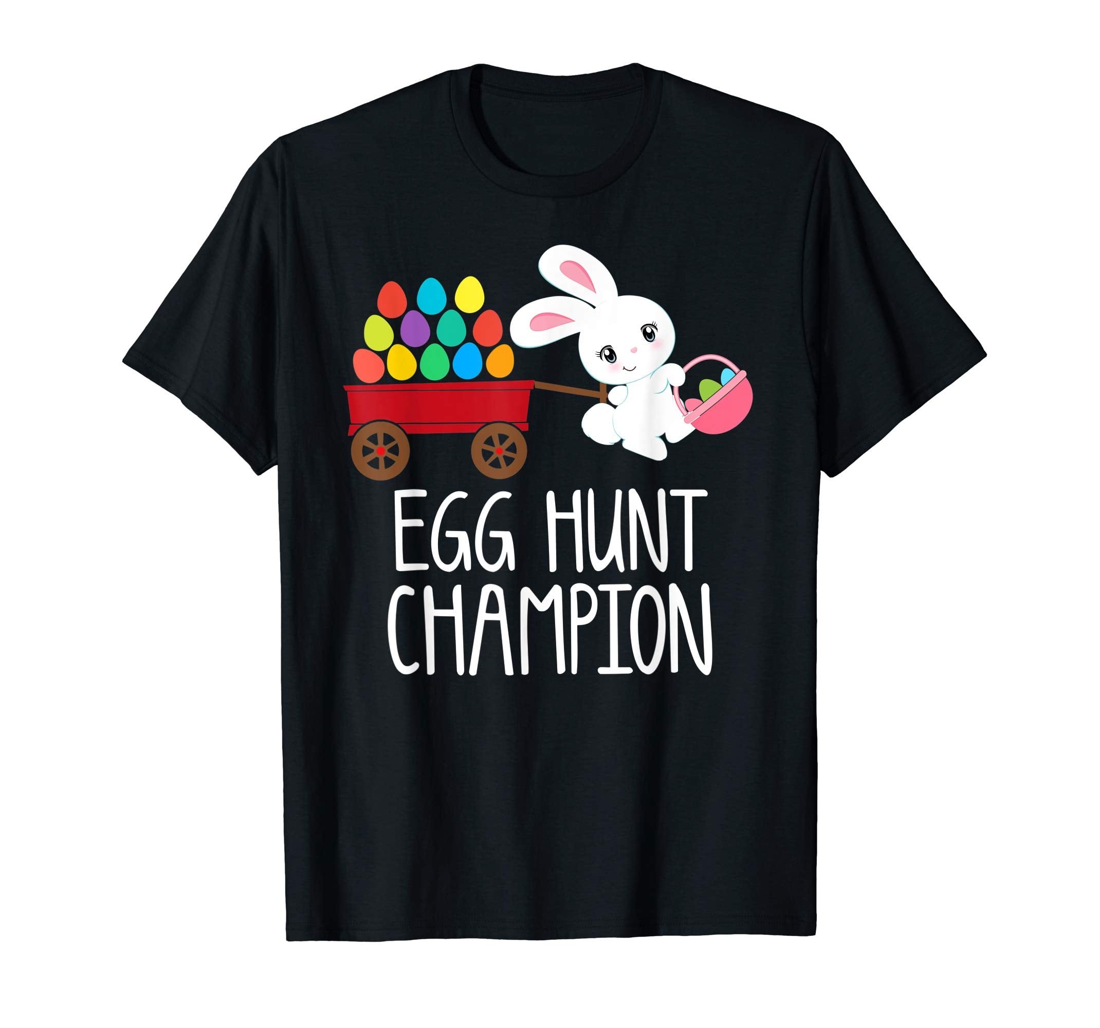 Easter Bunny T-Shirt Girls Kids Toddlers EGG HUNT CHAMPION