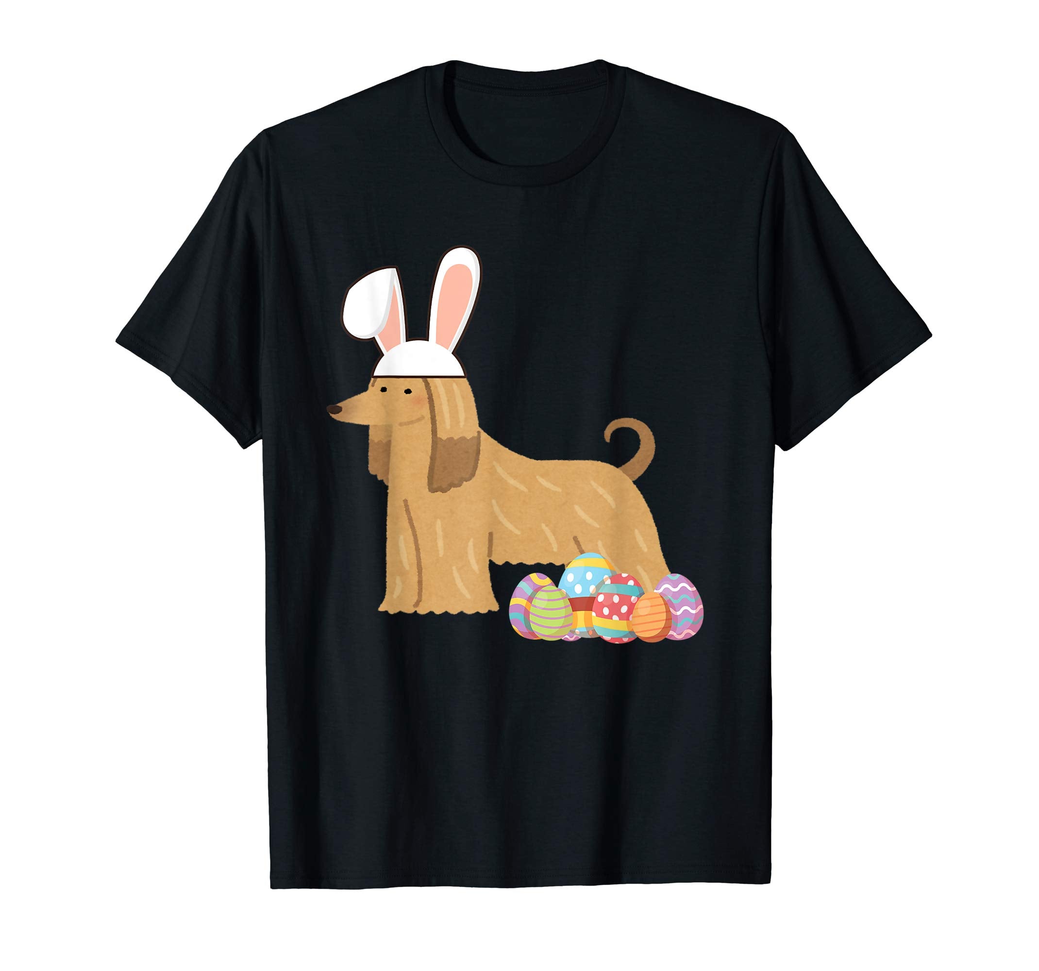 Easter Shirt Afghan Hound Funny Bunny Ears &amp; Eggs Gift