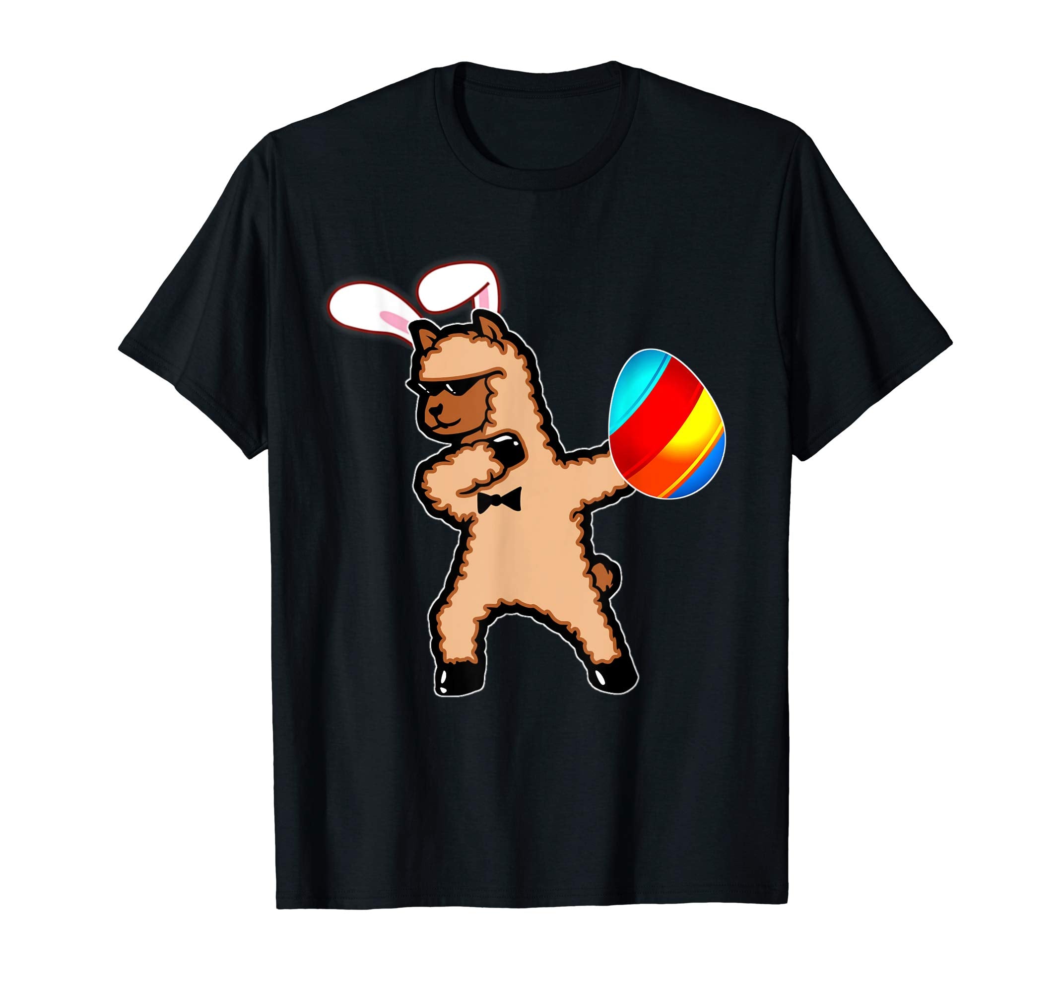 Easter Bunny Dabbing Llama Alpaca Tshirt Egg Ears Gift
