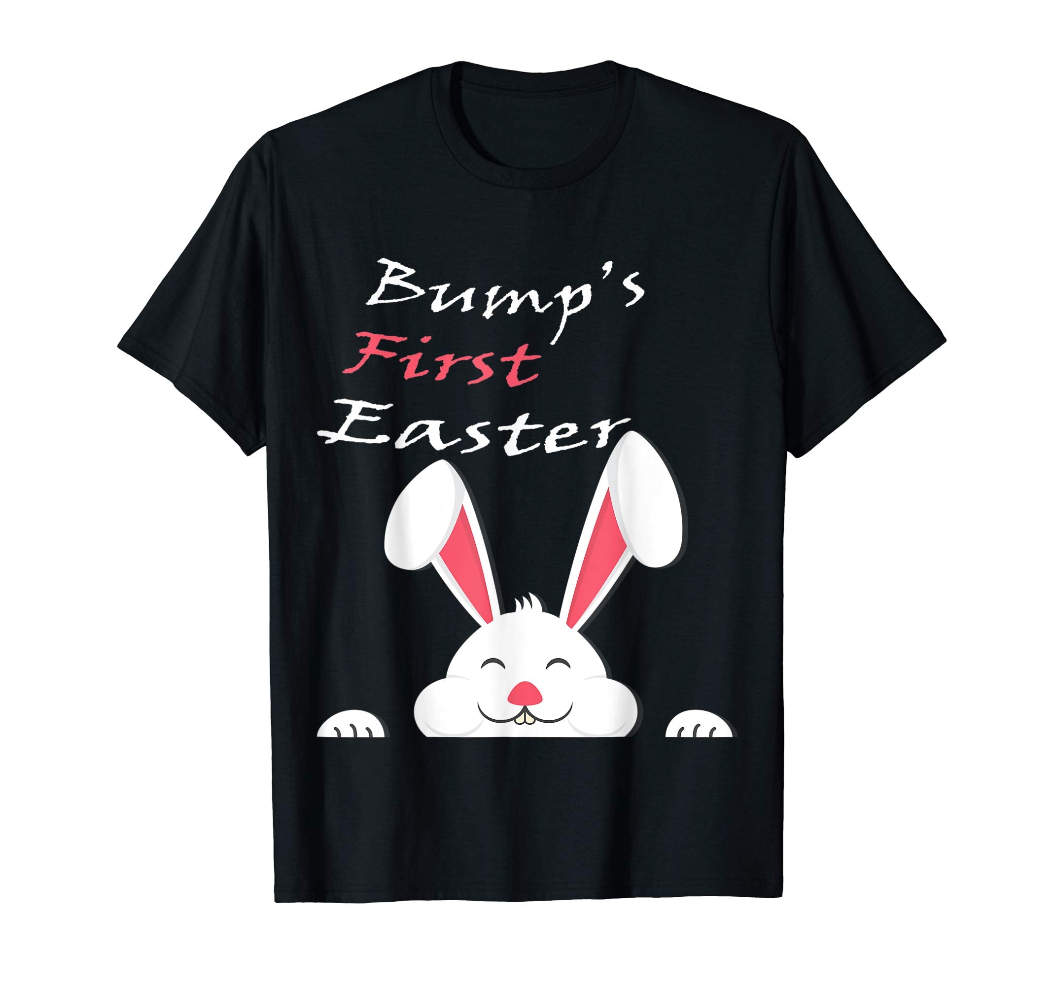 Bumps First Easter Tshirt Adorable Pregnancy Pastel Bunny