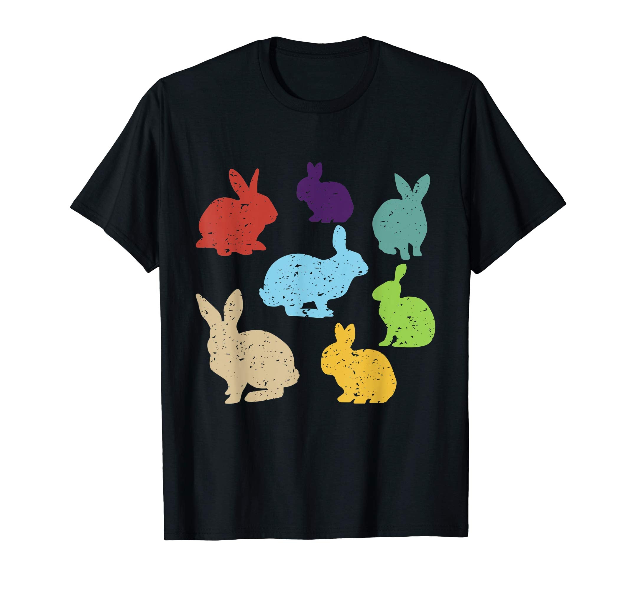 Retro Vintage Bunny Shirts Happy Easter Gifts Women Men Kids