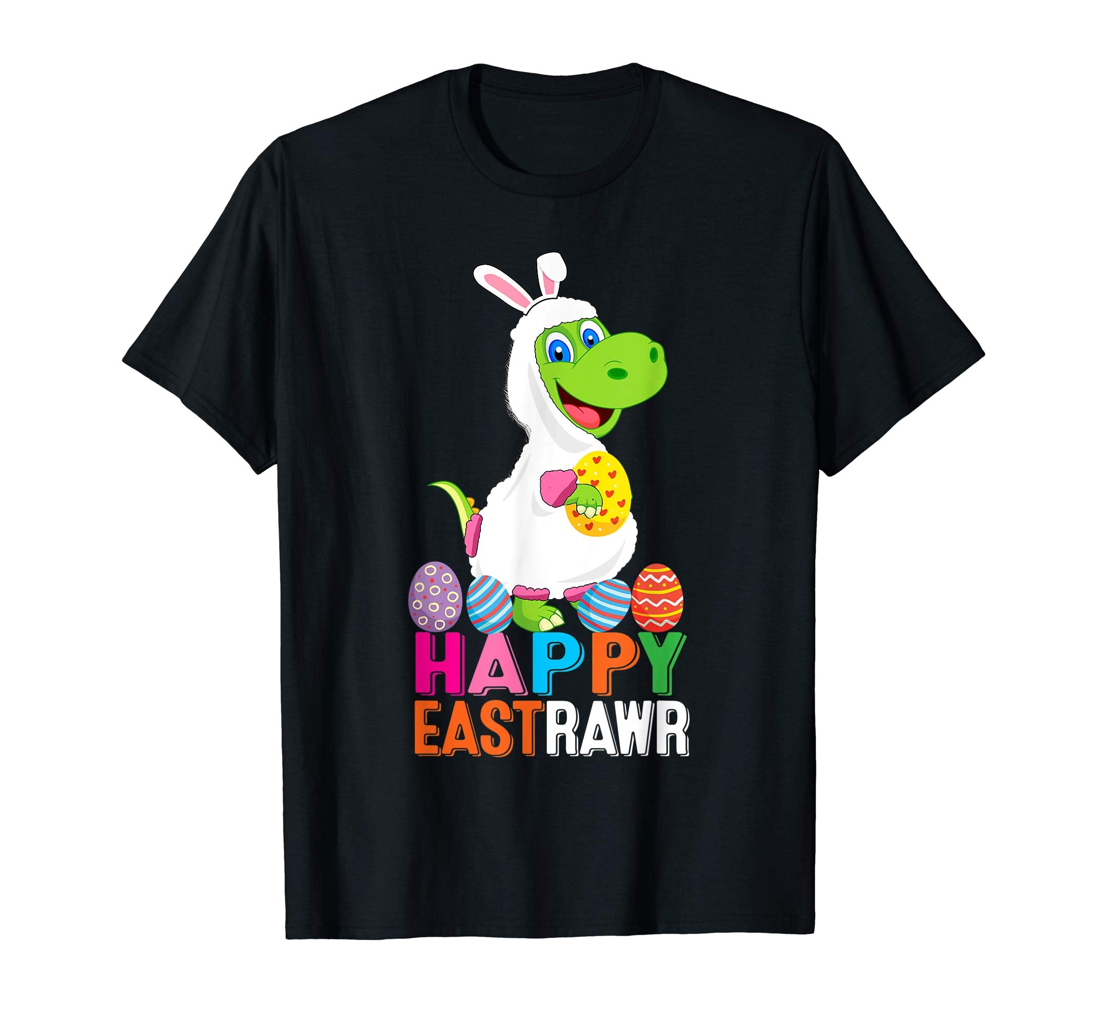 Happy Eastrawr Funny Dinosaur Easter Bunny Gift Kids Shirt