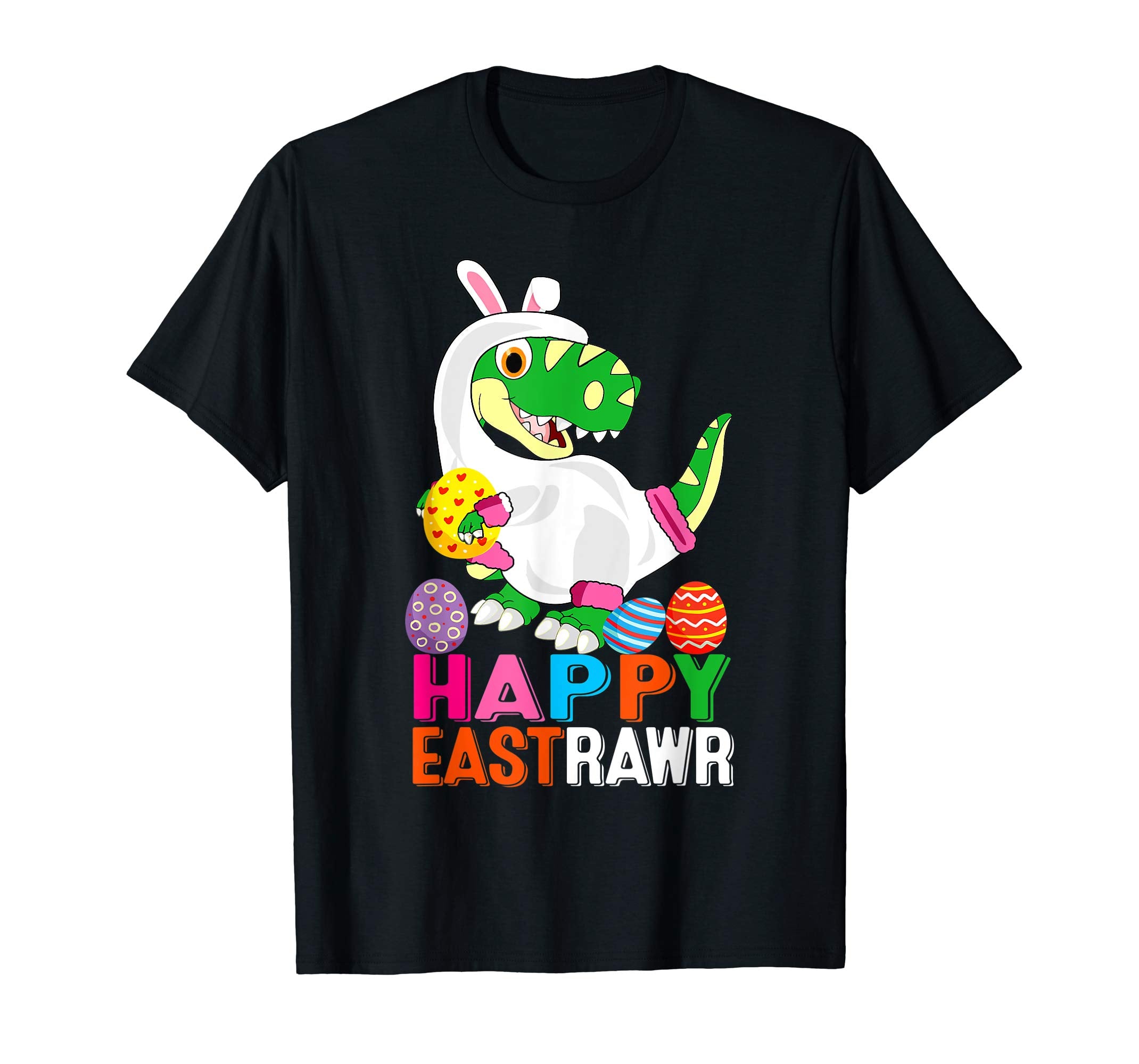 Happy Eastrawr Shirt Funny Dinosaur Easter Bunny Gift Kids