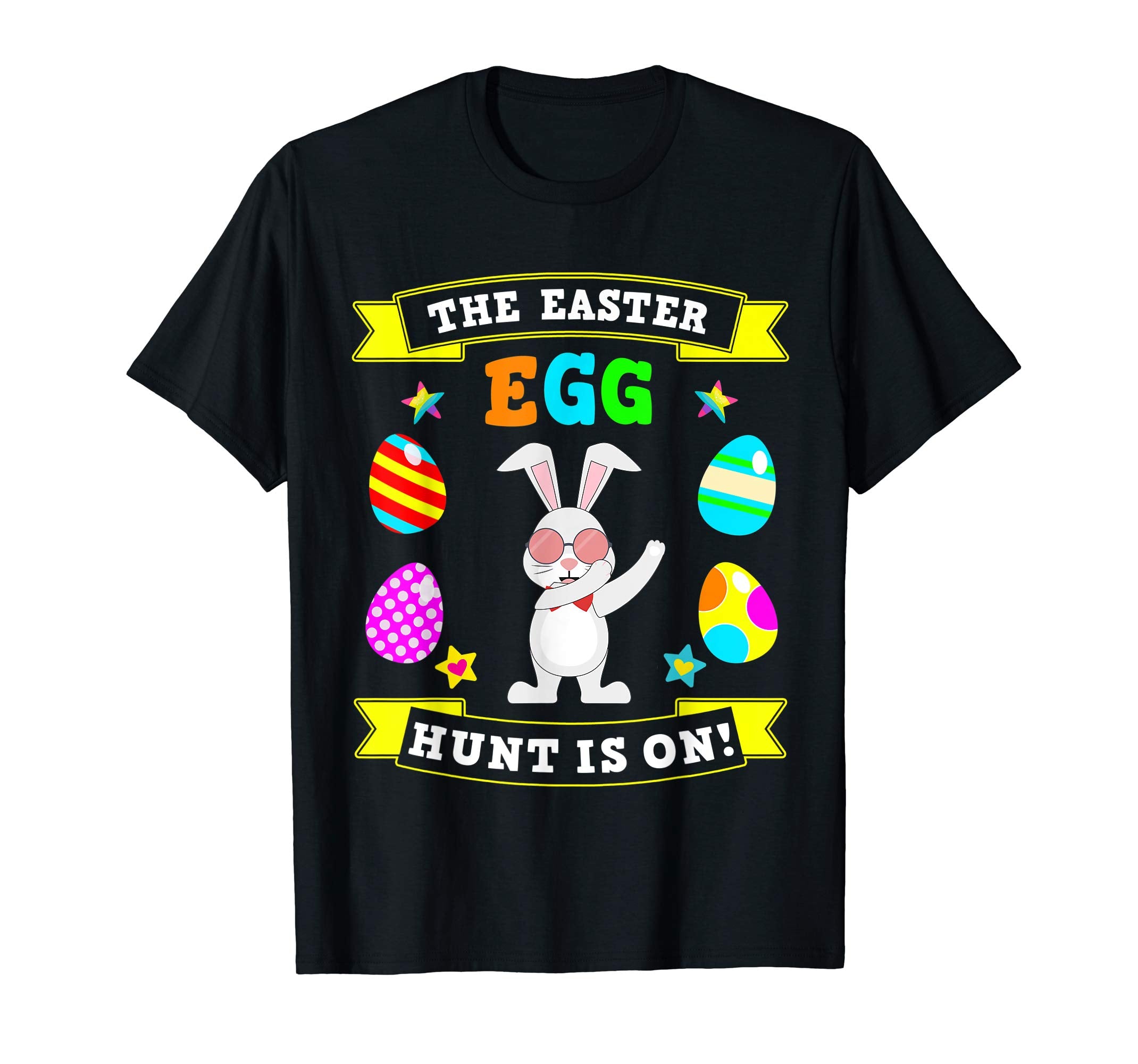 Easter Egg Hunt is On Dabbing Easter Bunny Girl Boy Tshirt