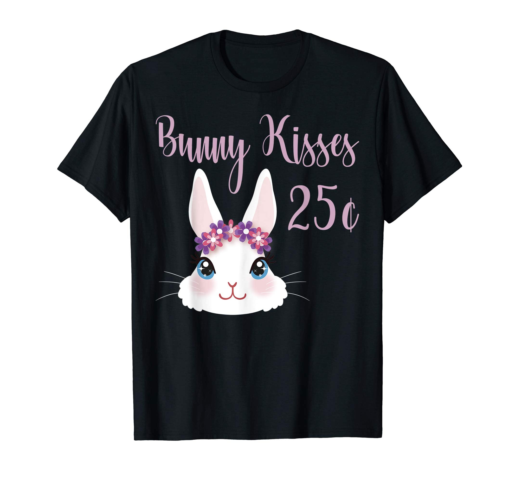 Bunny Kisses Easter Wishes Shirt Cute Gift For Girls Rabbit